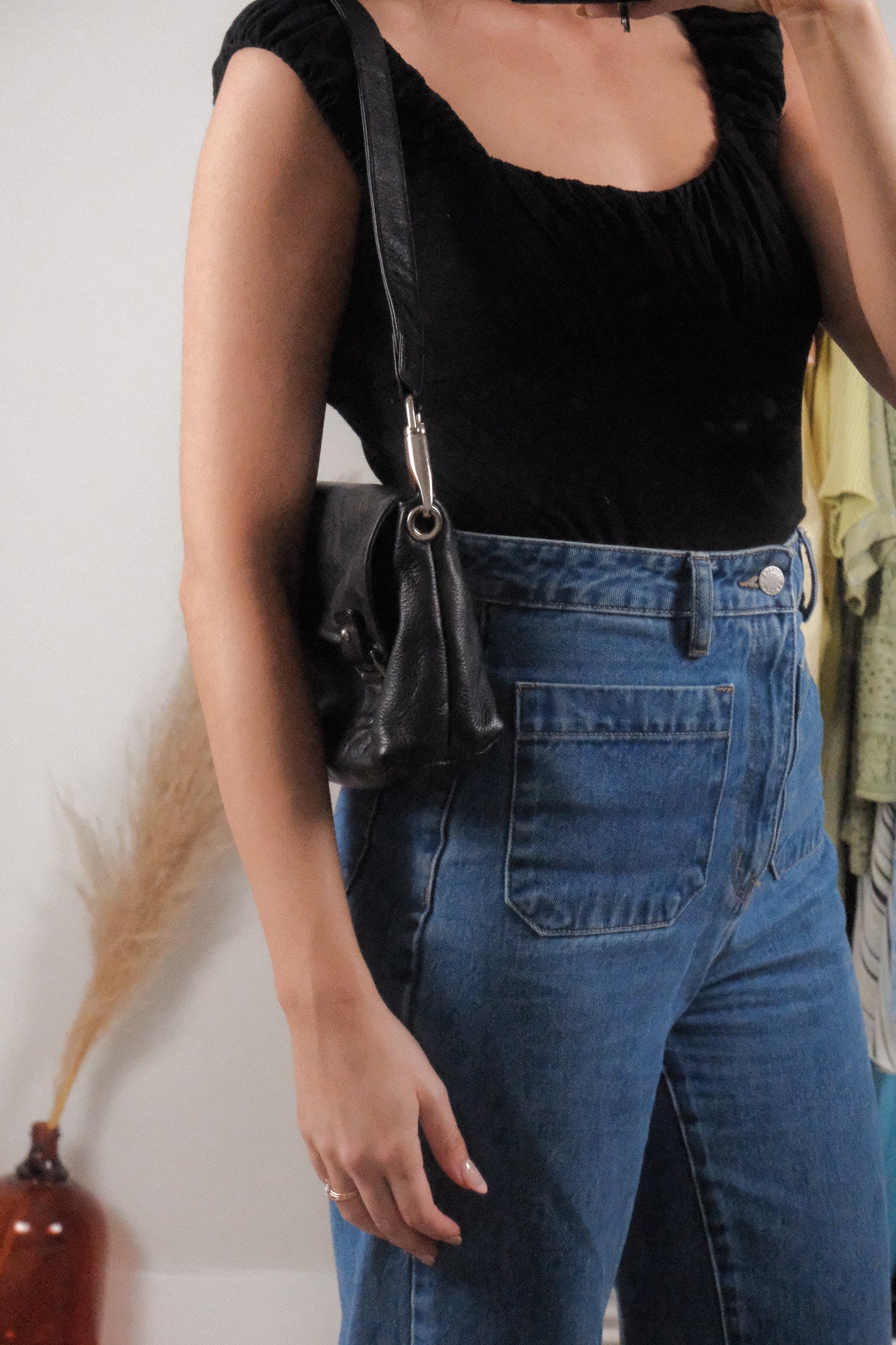 Vintage x Leather Shoulder Purse