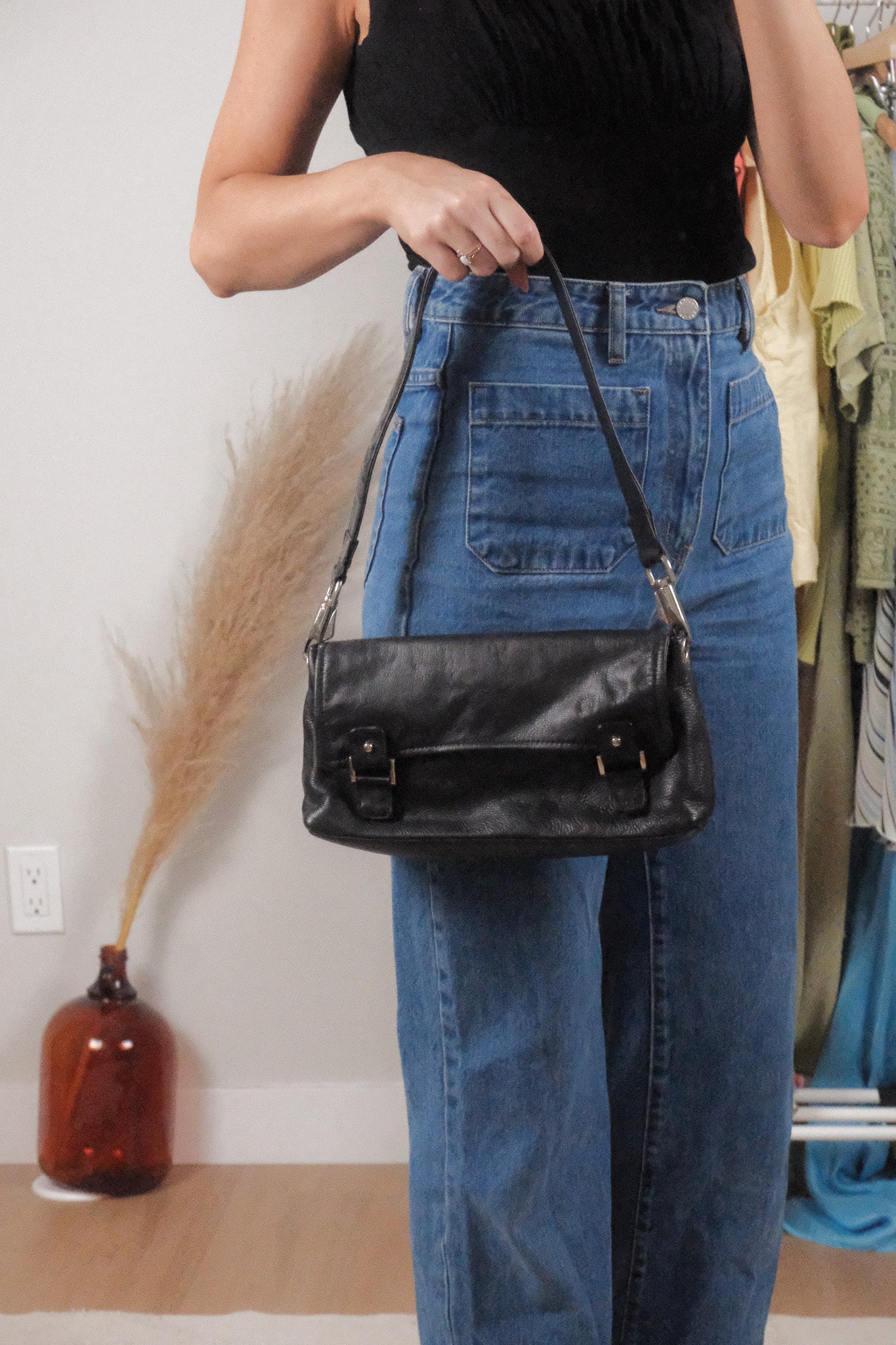 Vintage x Leather Shoulder Purse