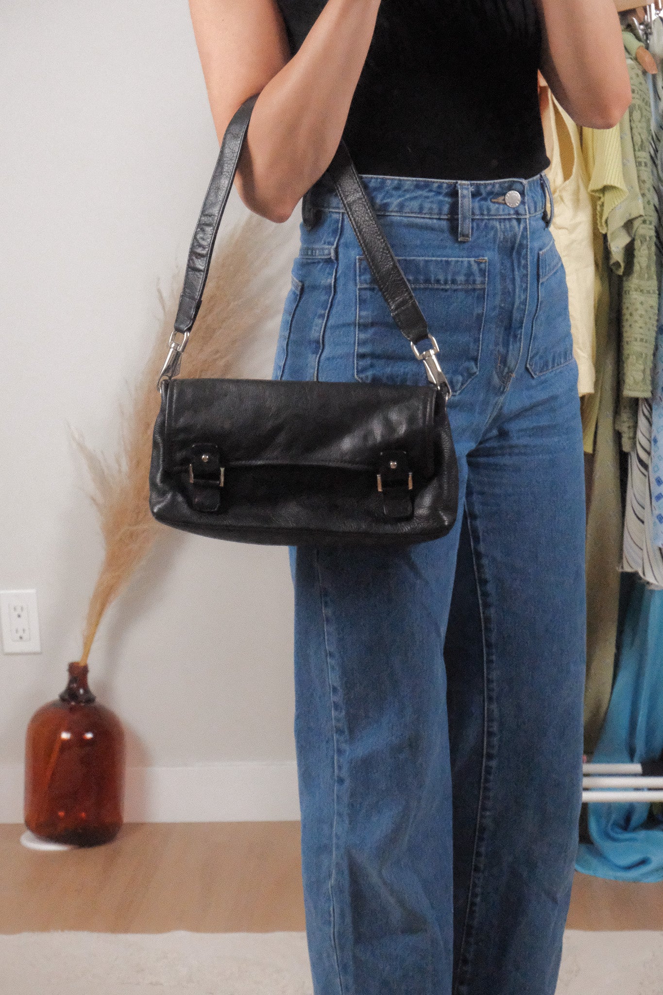 Vintage x Leather Shoulder Purse
