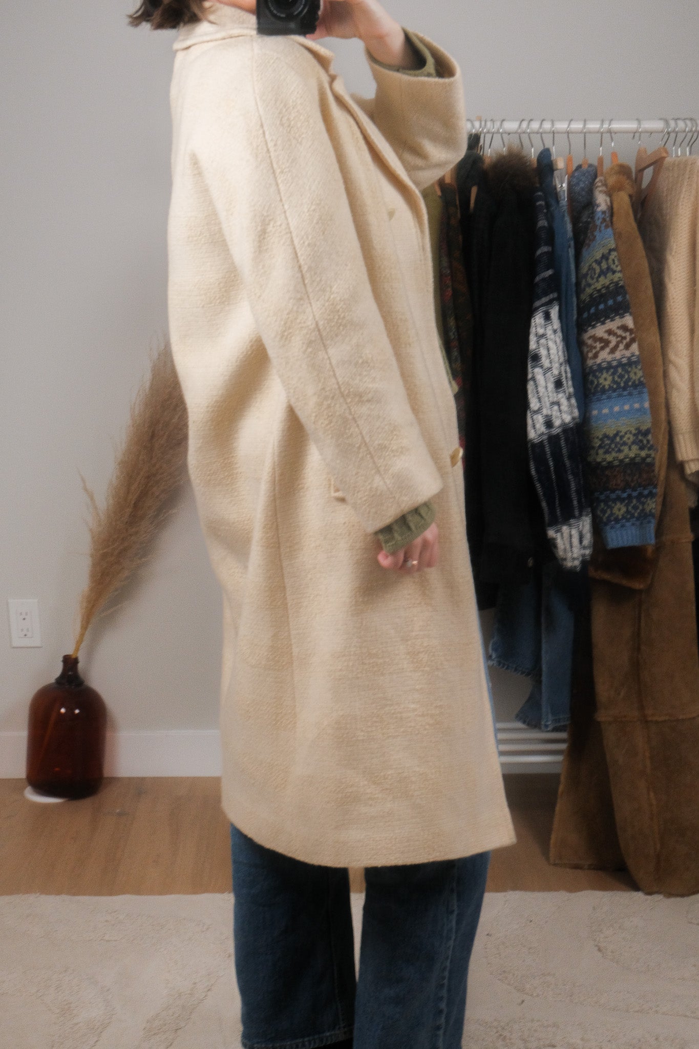 Made in Canada x Vintage x Tweed Wool Blend Coat (M/L)