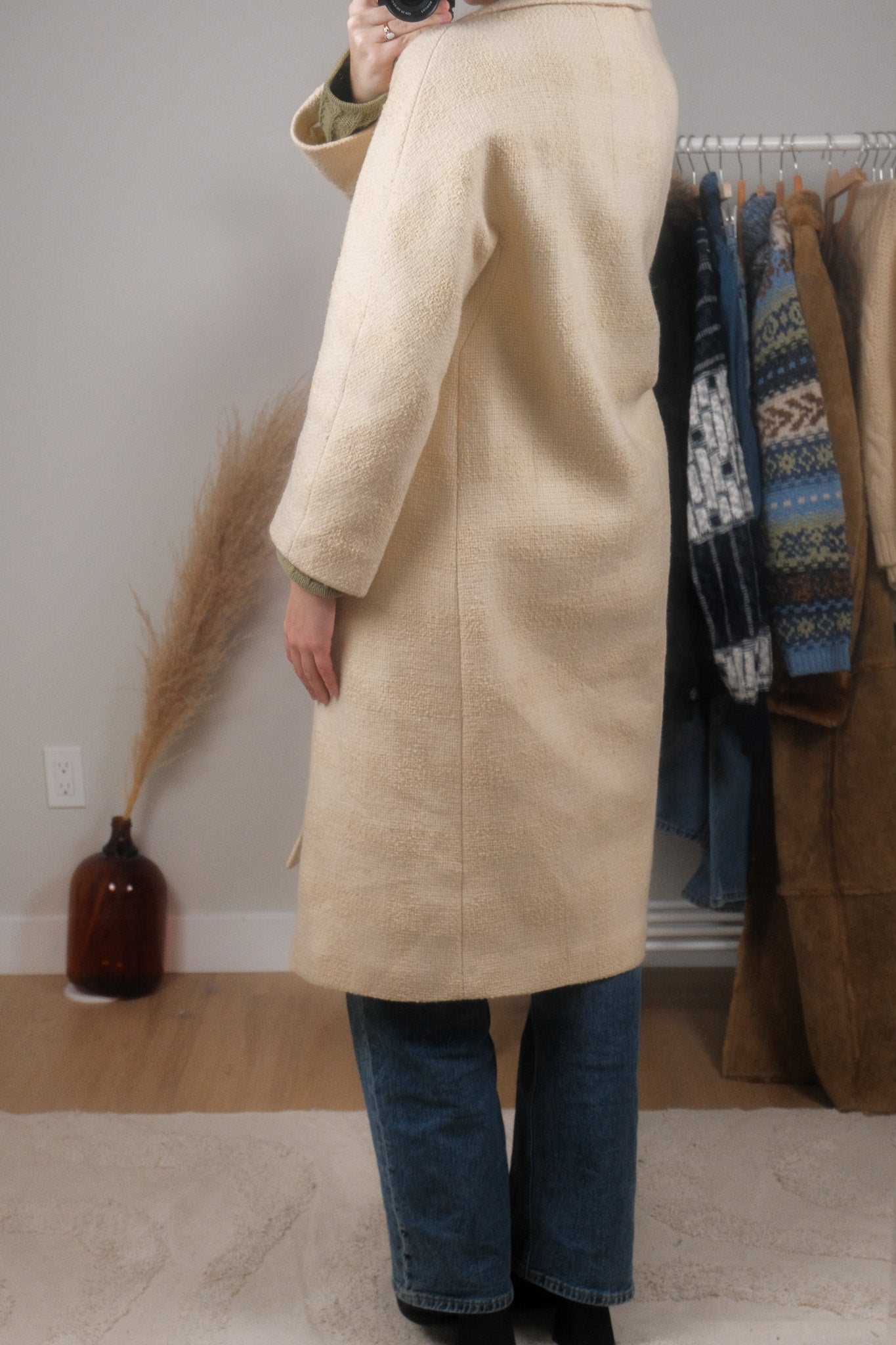 Made in Canada x Vintage x Tweed Wool Blend Coat (M/L)
