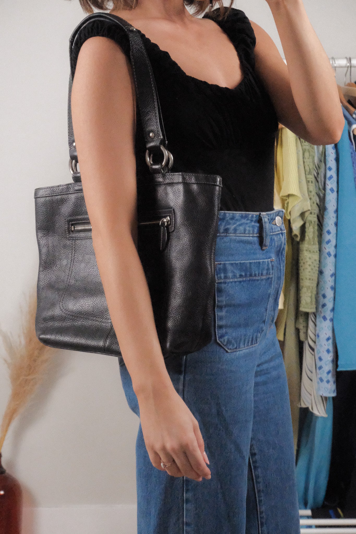 Vintage x Leather Coach Purse