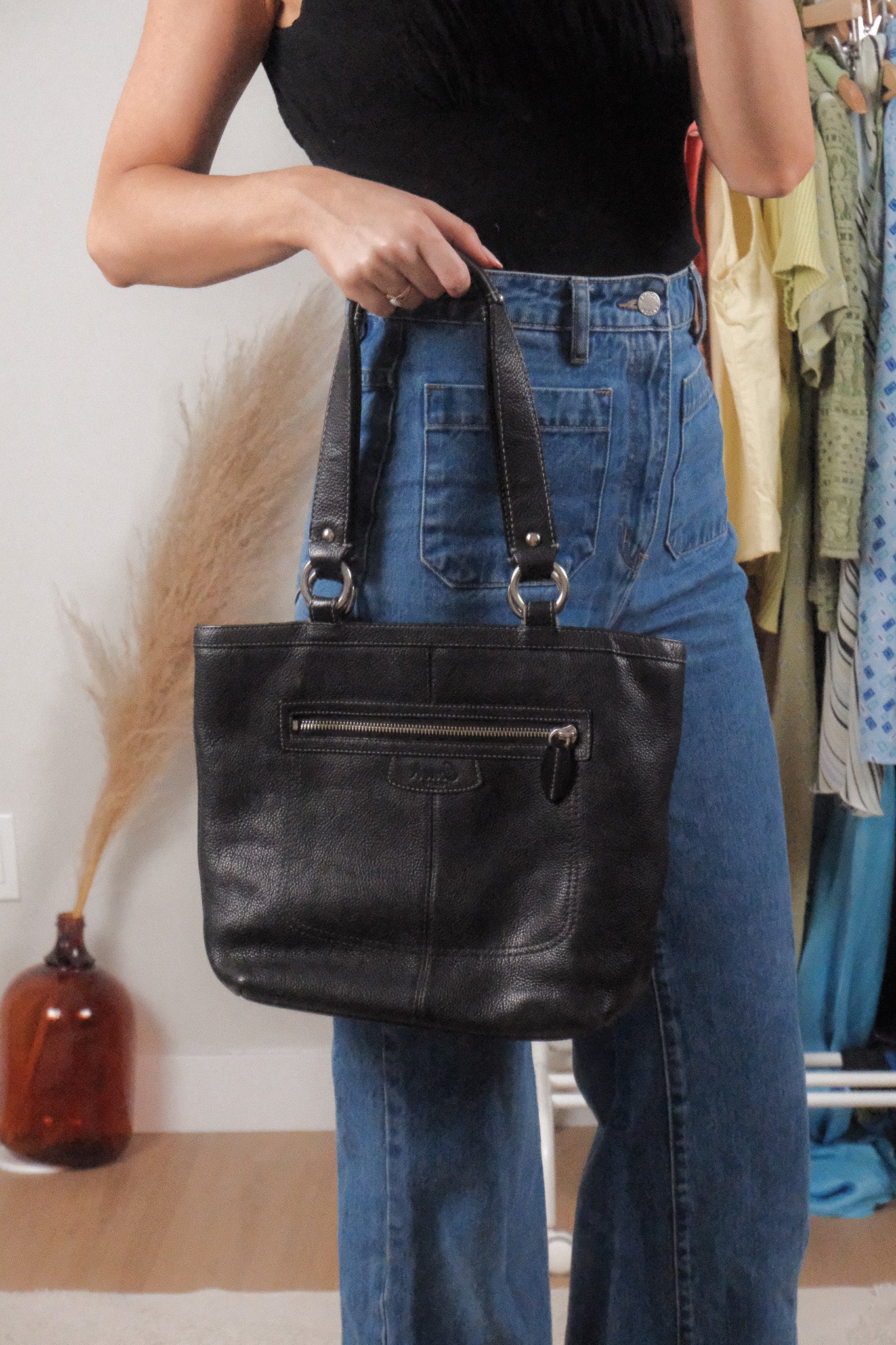 Vintage x Leather Coach Purse