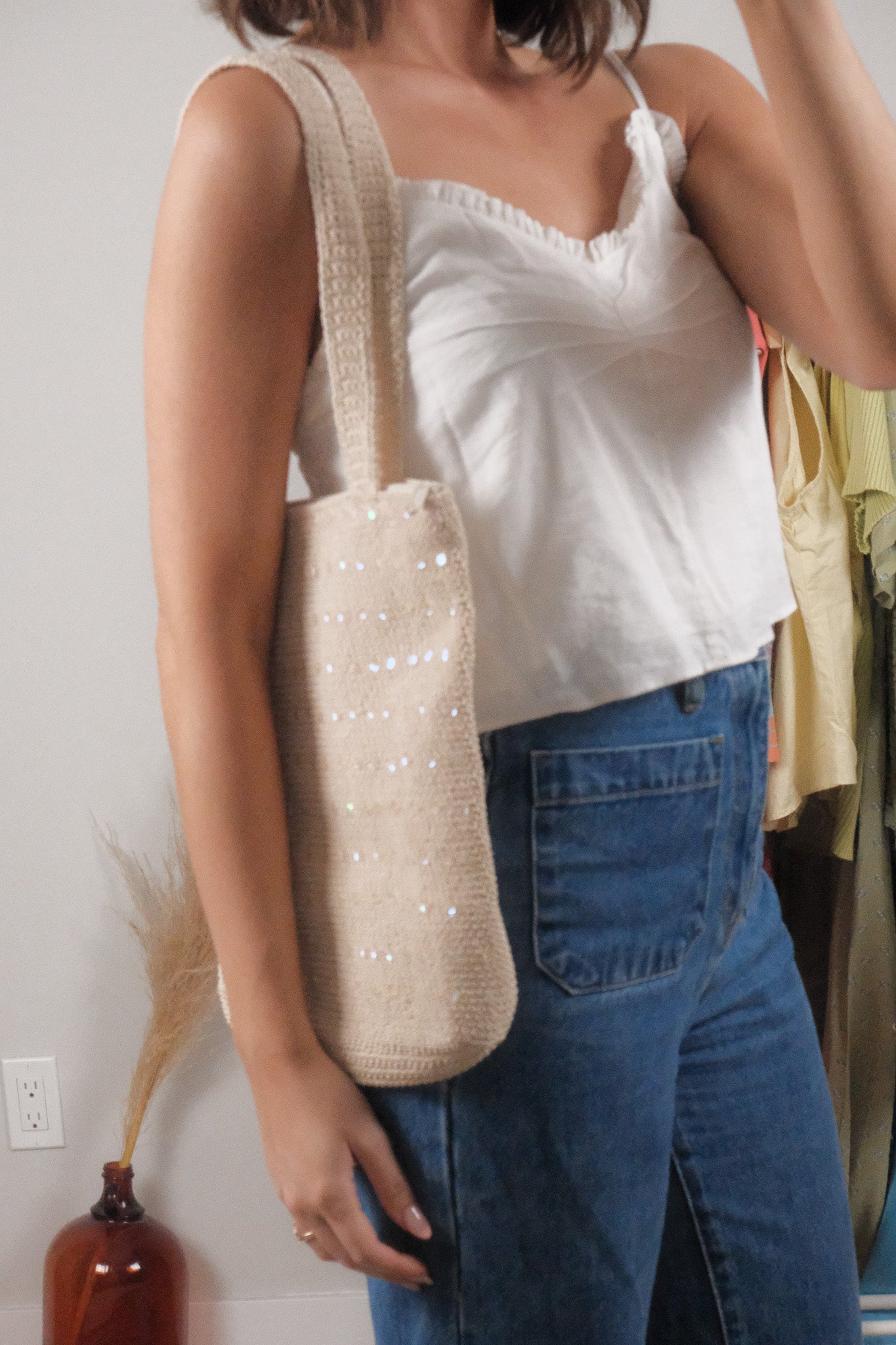 Vintage x Deadstock x Sequin Woven Purse