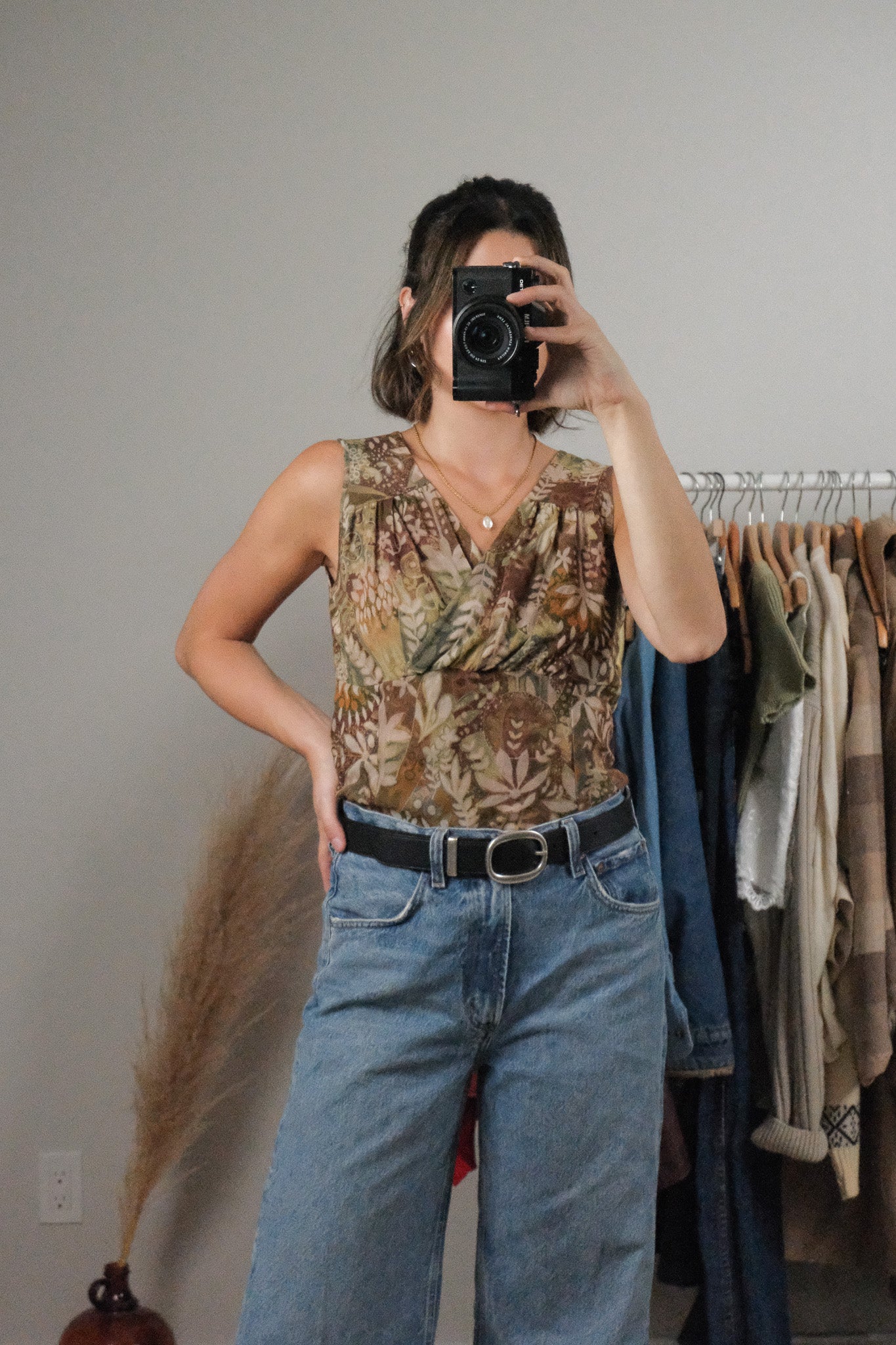 Made in Canada x Vintage x Mesh Patterned Tank (M)