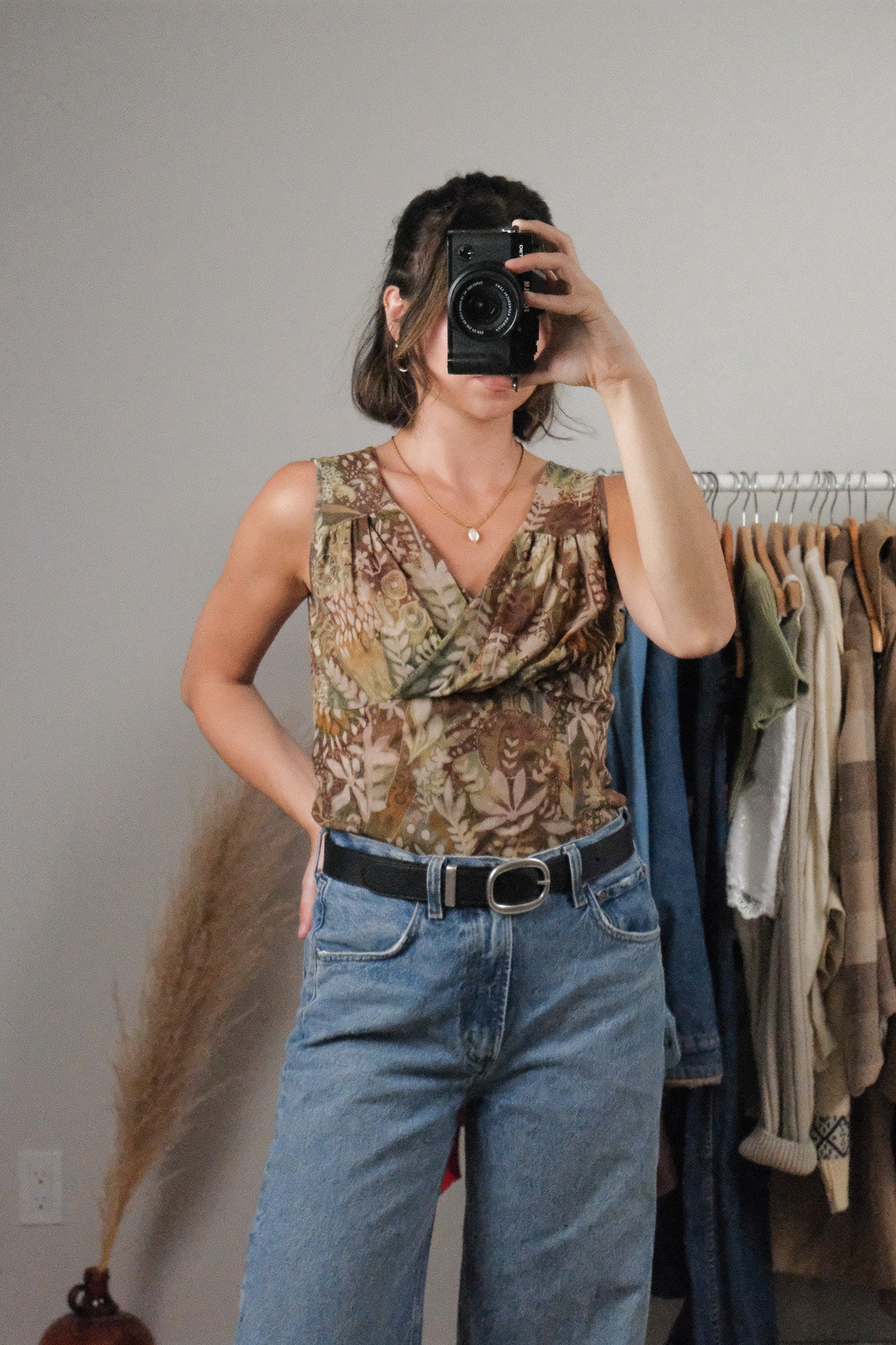 Made in Canada x Vintage x Mesh Patterned Tank (M)