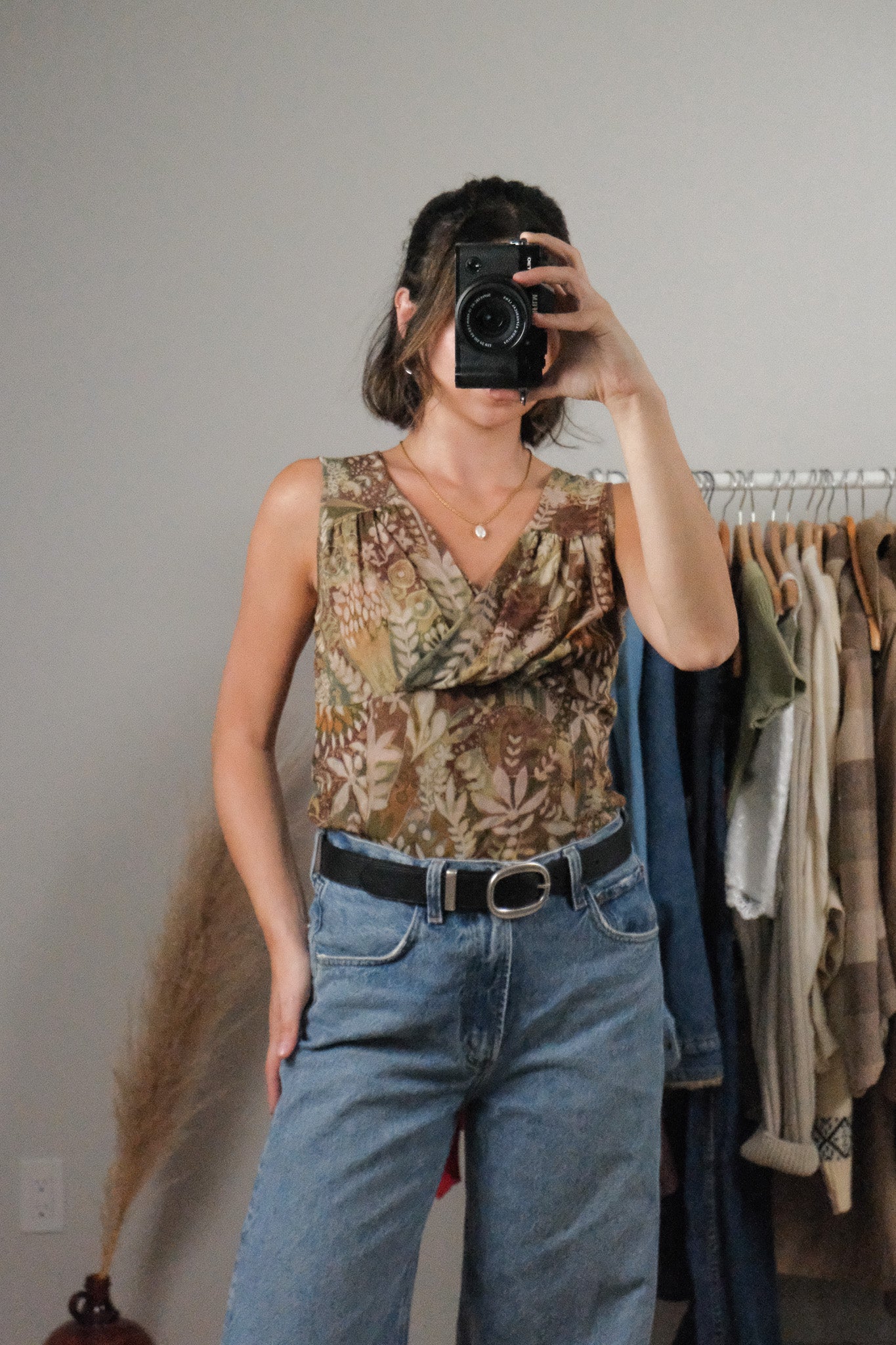 Made in Canada x Vintage x Mesh Patterned Tank (M)