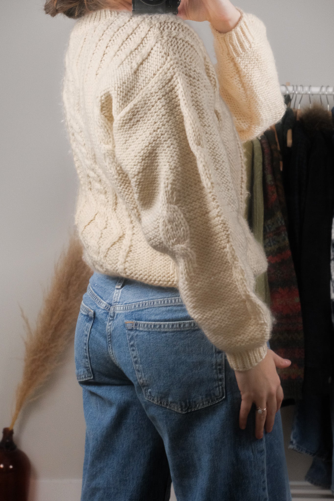 Made in Korea x Vintage x Wool Fisherman Chunky Knit (M)