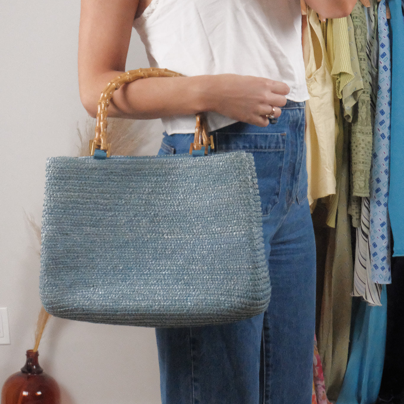 Vintage x Woven Bag