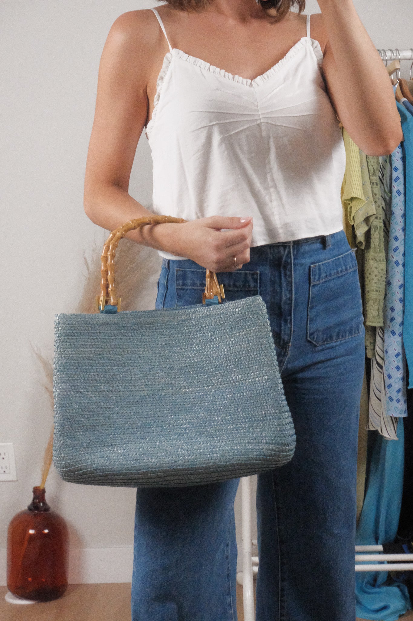 Vintage x Woven Bag