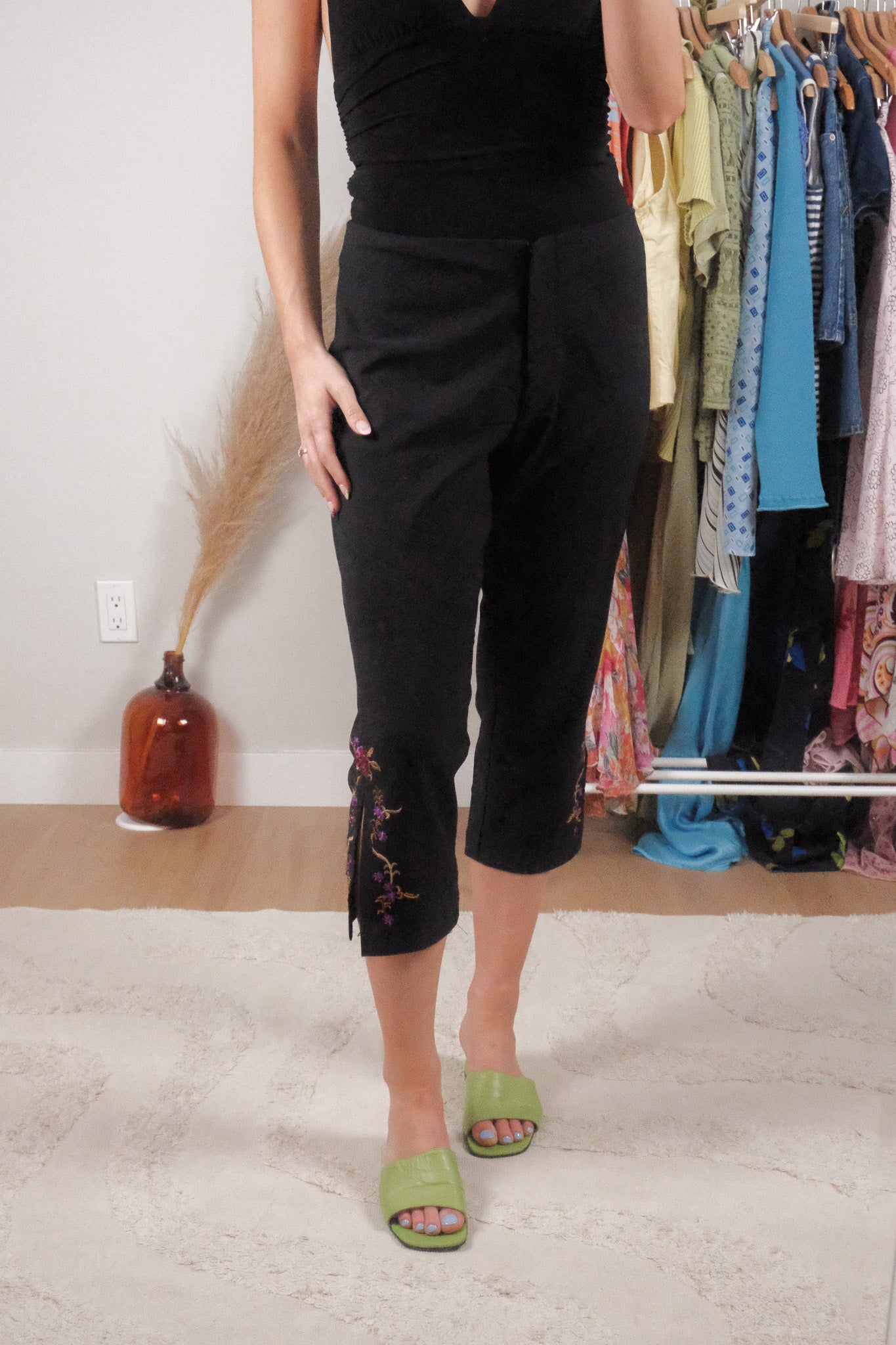 Vintage x Embroidered Beaded Capris (8)
