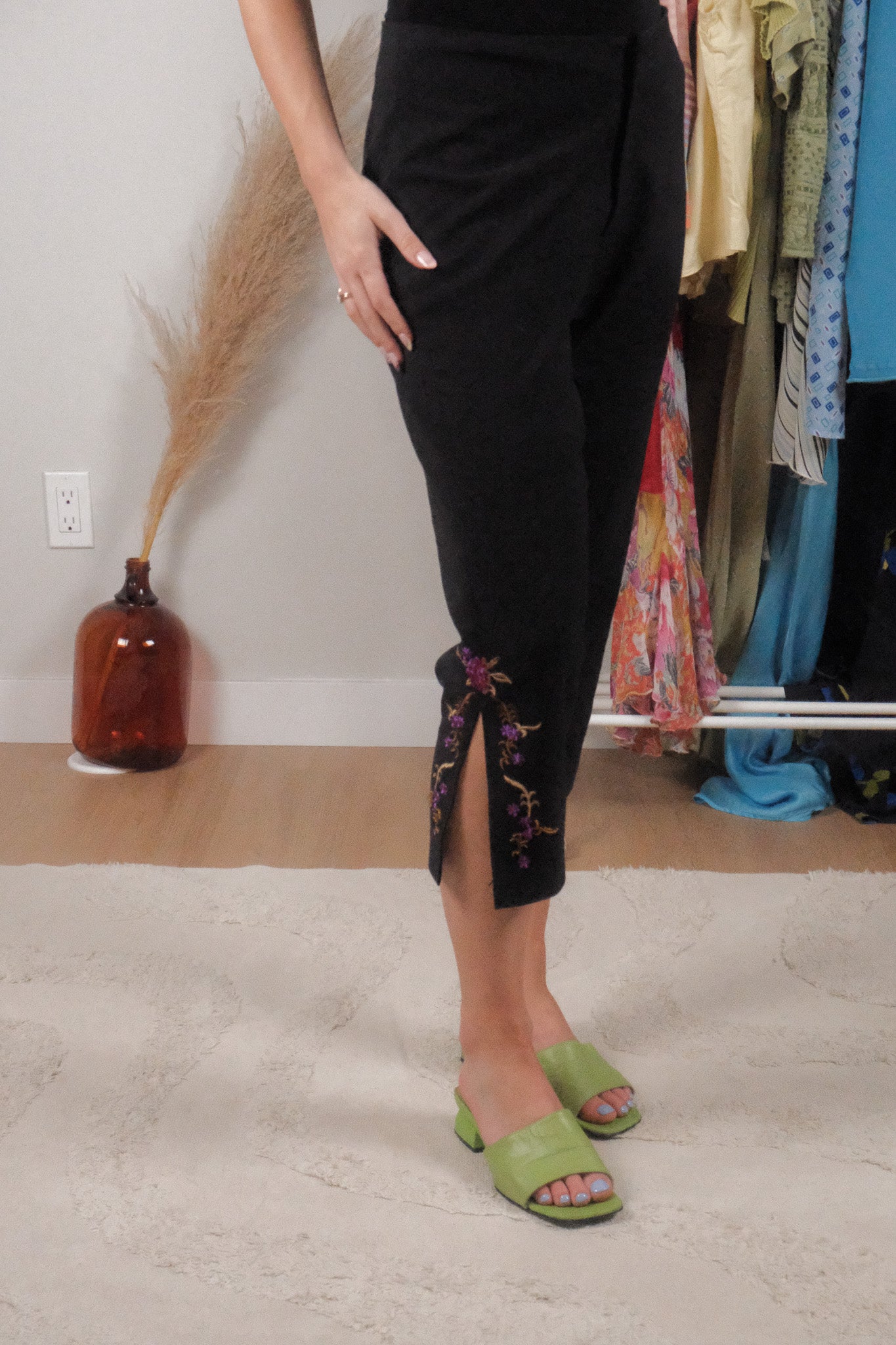Vintage x Embroidered Beaded Capris (8)