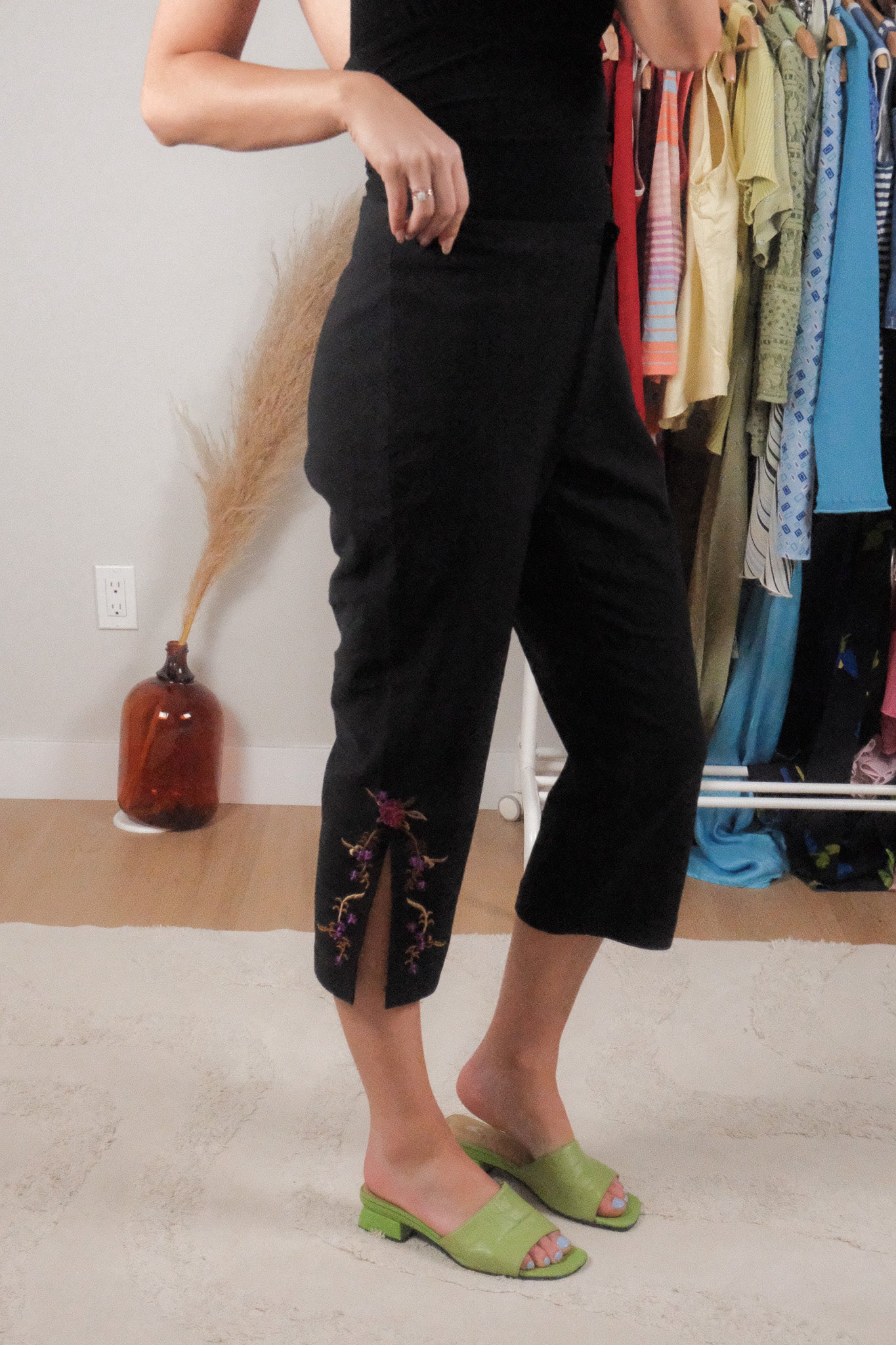 Vintage x Embroidered Beaded Capris (8)