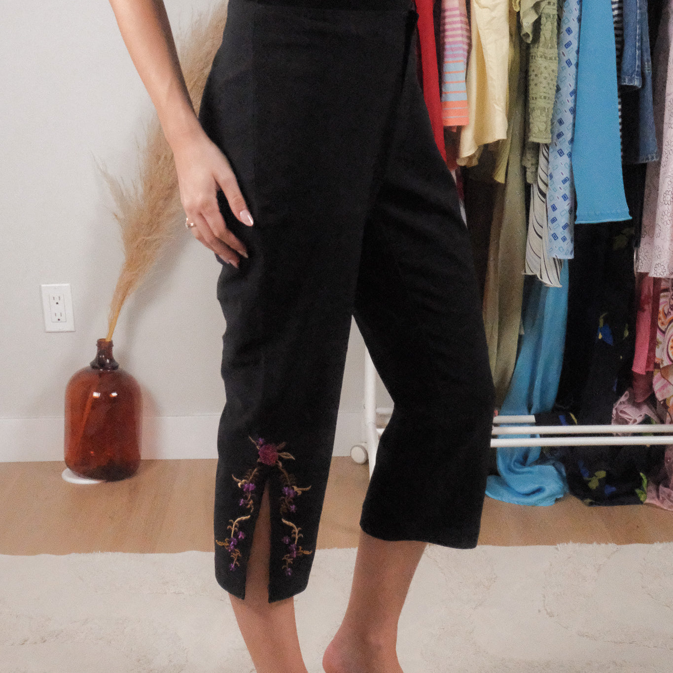 Vintage x Embroidered Beaded Capris (8)