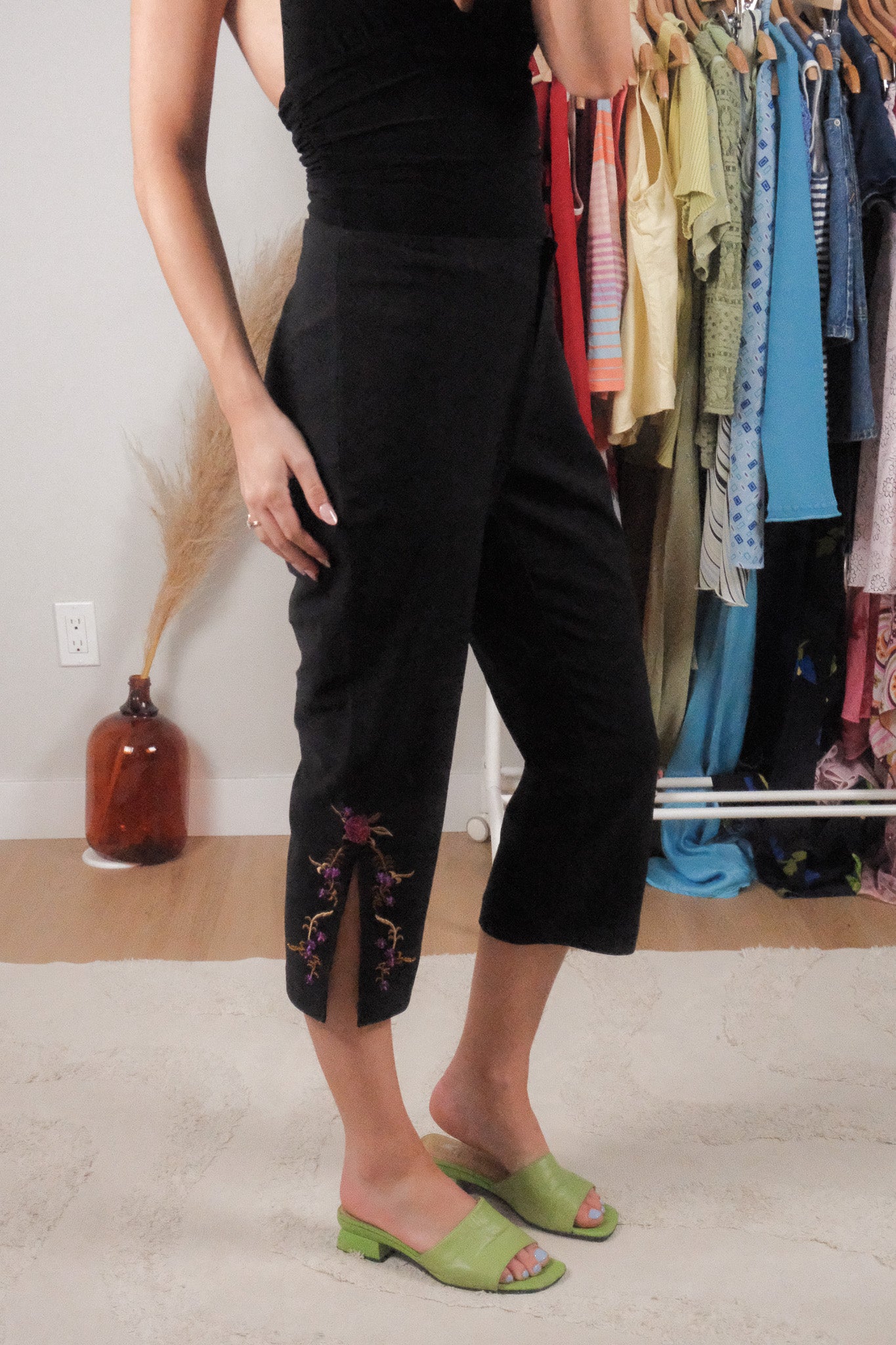Vintage x Embroidered Beaded Capris (8)