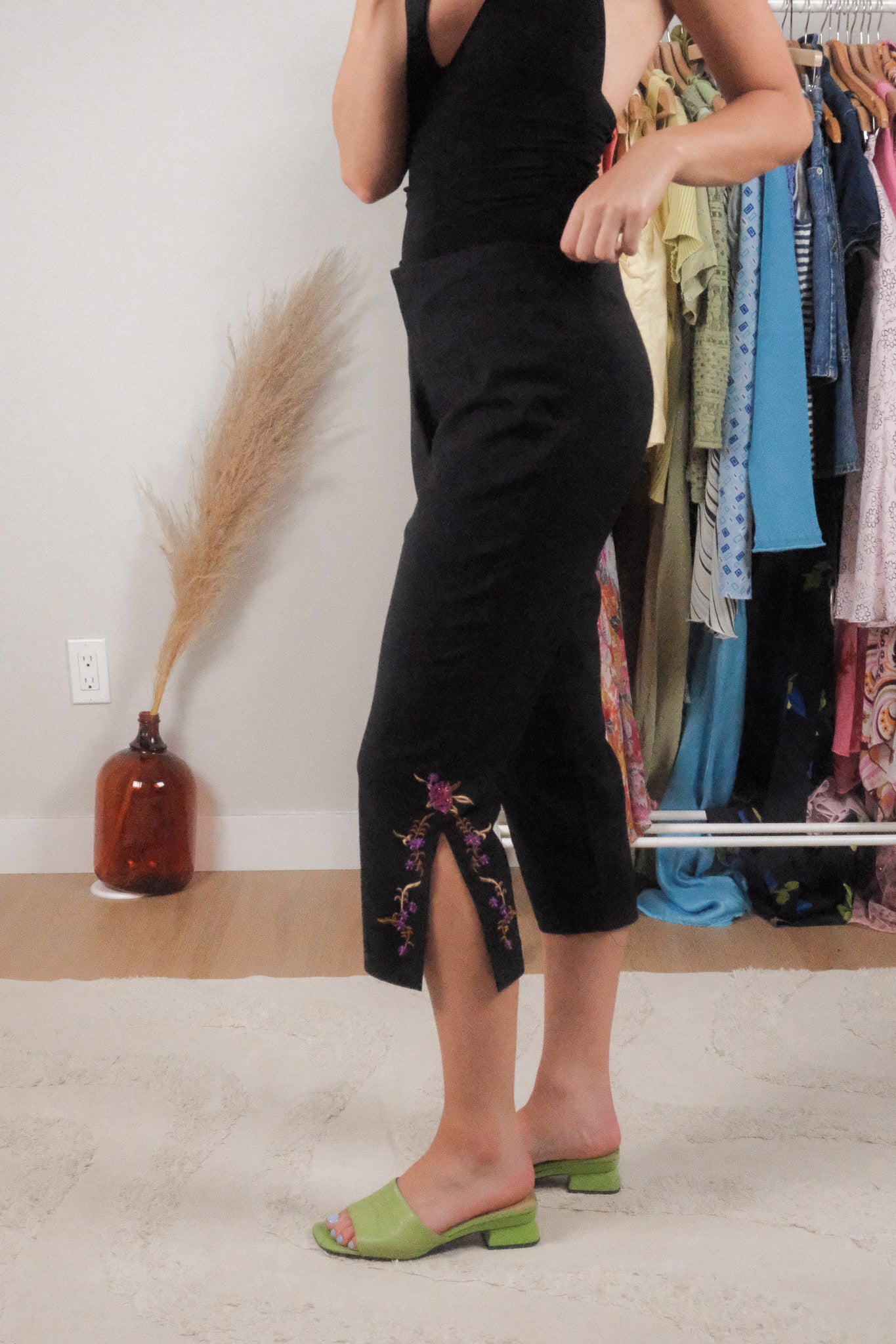 Vintage x Embroidered Beaded Capris (8)