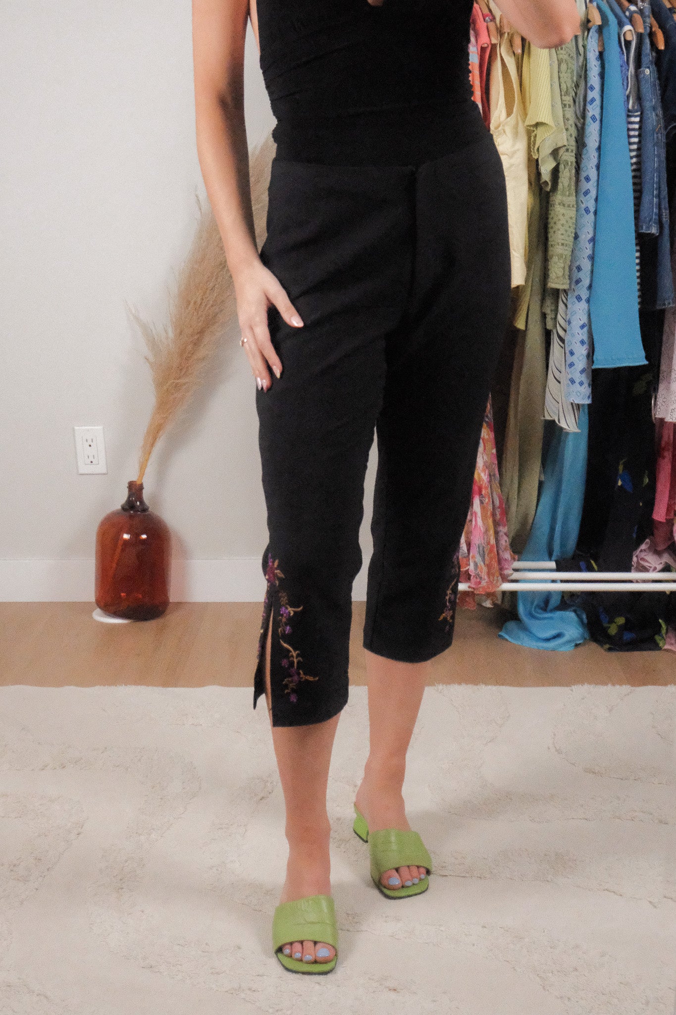 Vintage x Embroidered Beaded Capris (8)