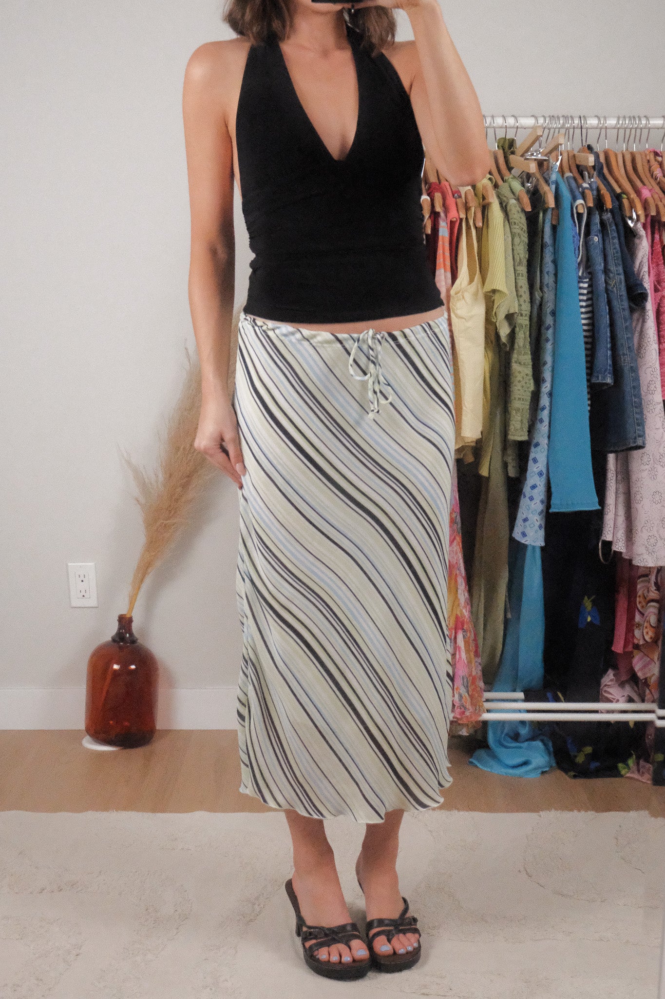 Vintage x Striped Maxi Skirt (8/10)