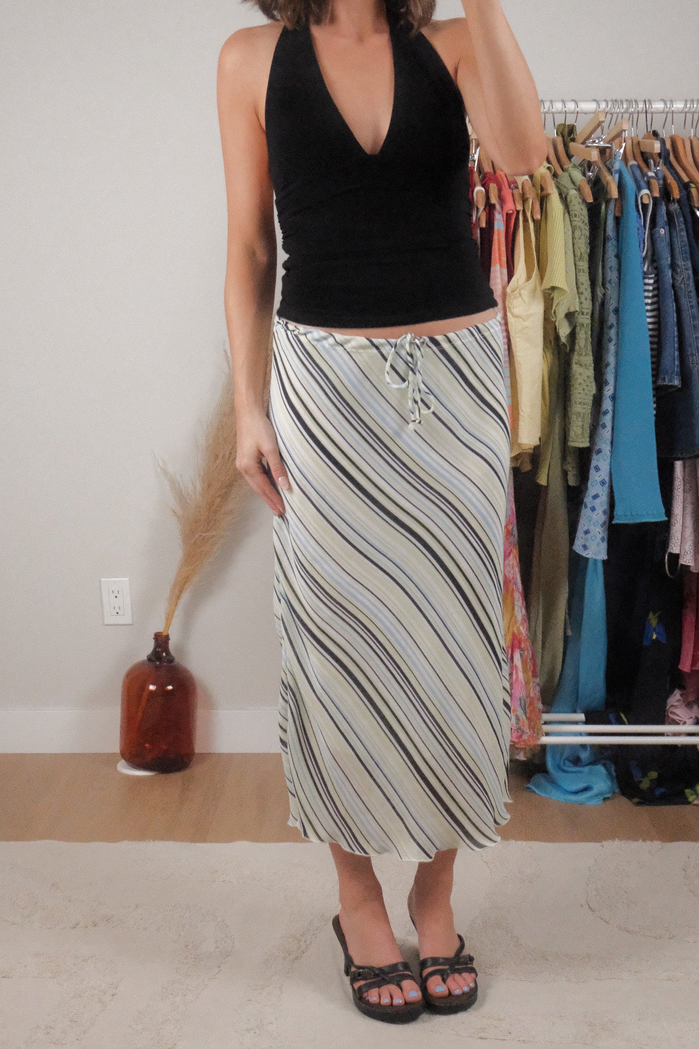 Vintage x Striped Maxi Skirt (8/10)