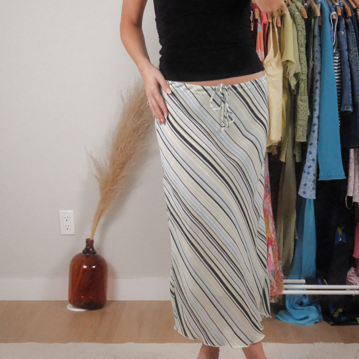 Vintage x Striped Maxi Skirt (8/10)