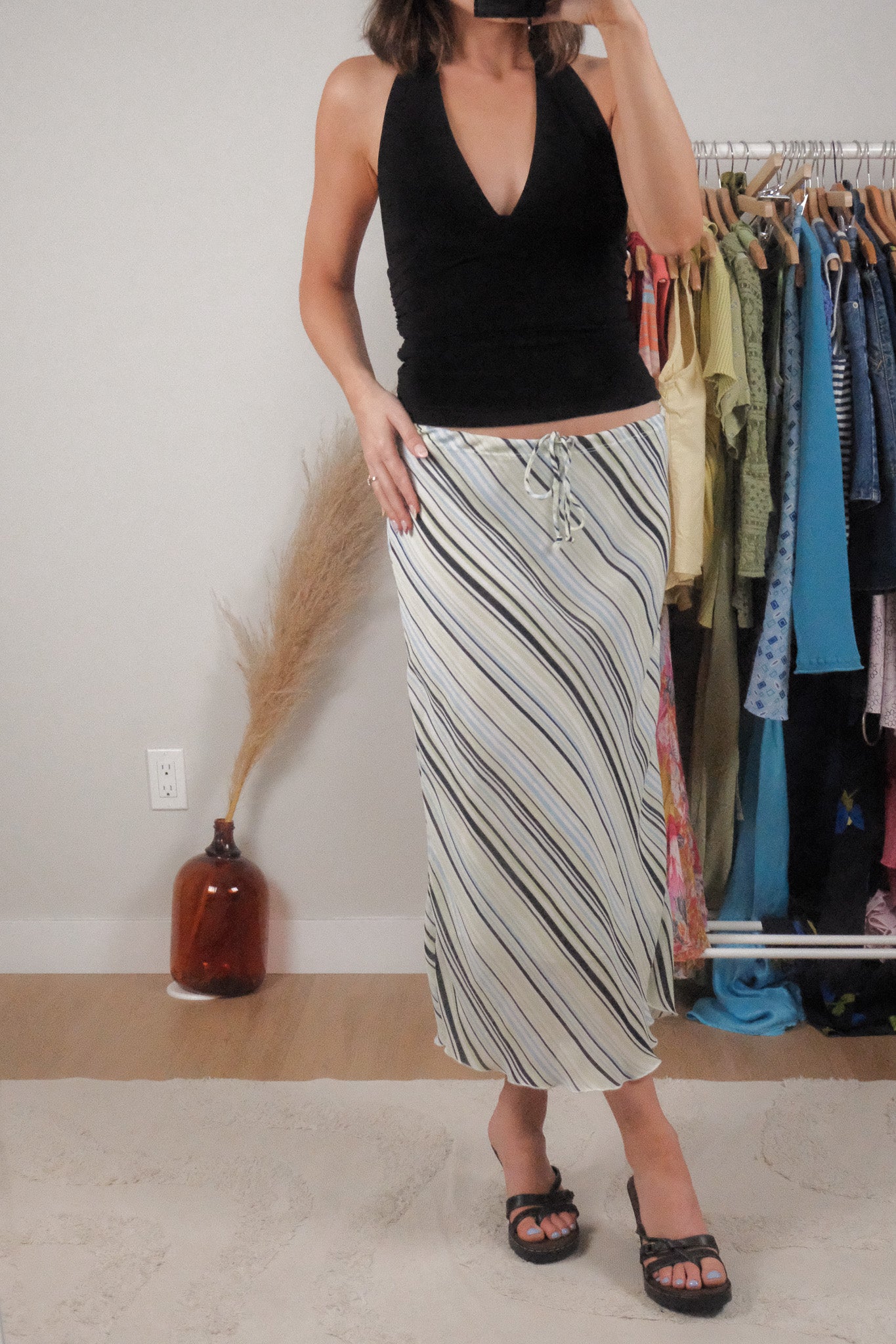 Vintage x Striped Maxi Skirt (8/10)