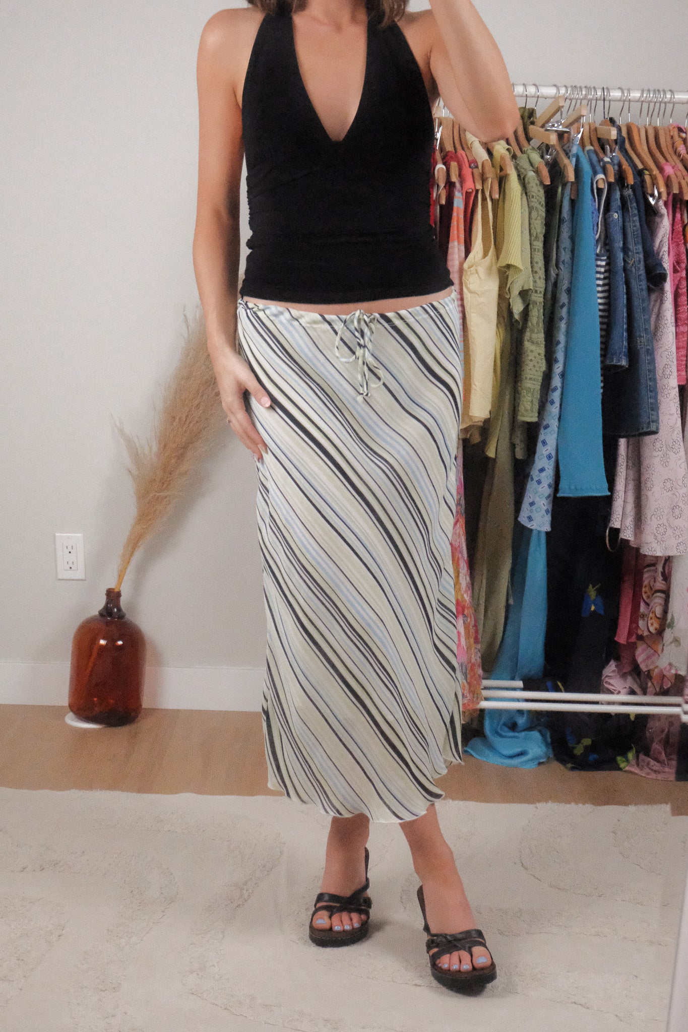Vintage x Striped Maxi Skirt (8/10)