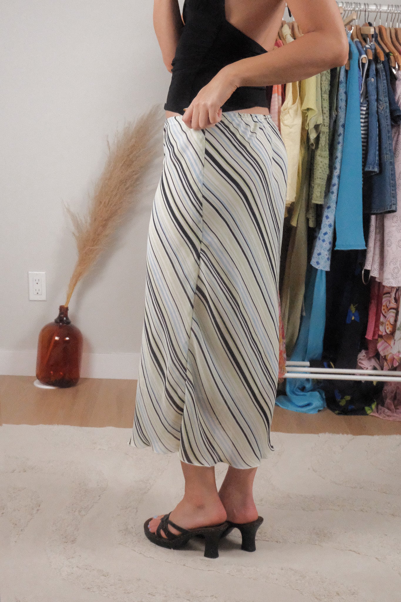 Vintage x Striped Maxi Skirt (8/10)