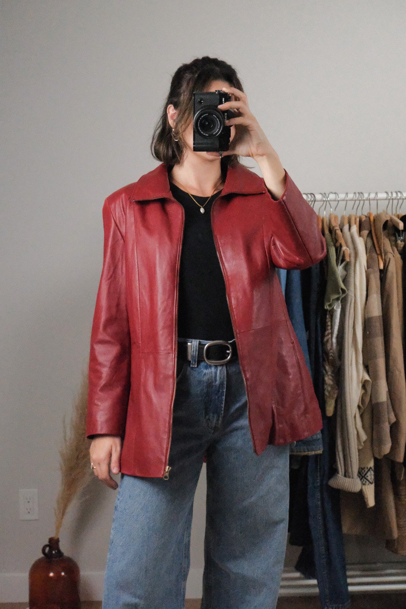 Vintage x Leather Lined Jacket (8/10)