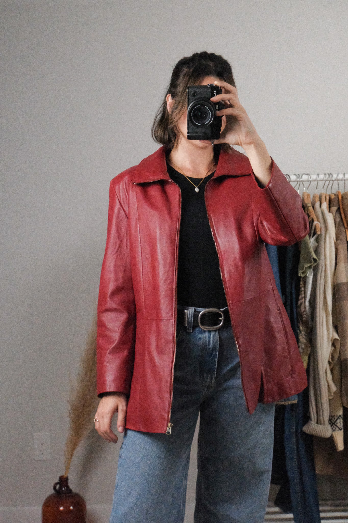 Vintage x Leather Lined Jacket (8/10)