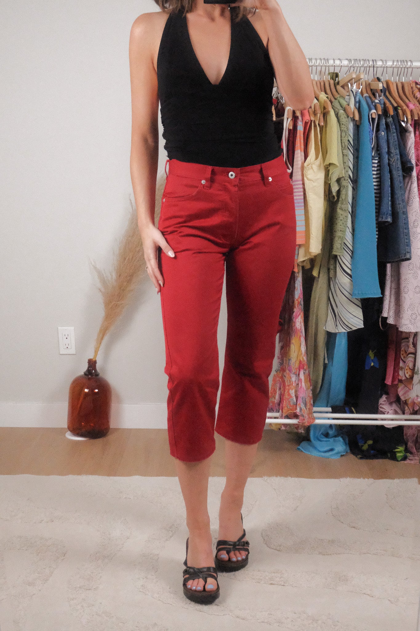 Vintage x 2000 Gap x Cotton Capris (2/4)