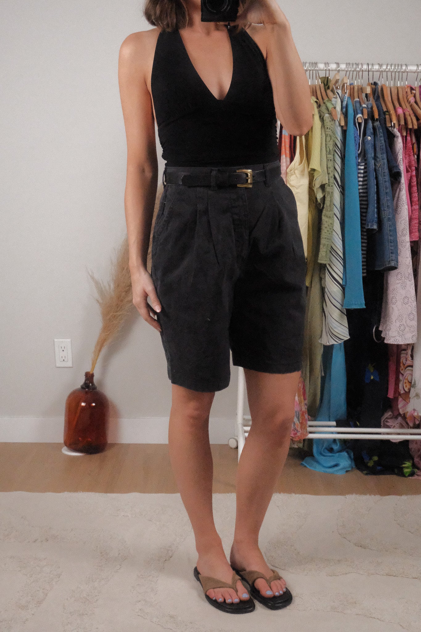 Made in Canada x Vintage x Cotton Bermuda Pleated Shorts (4/6)