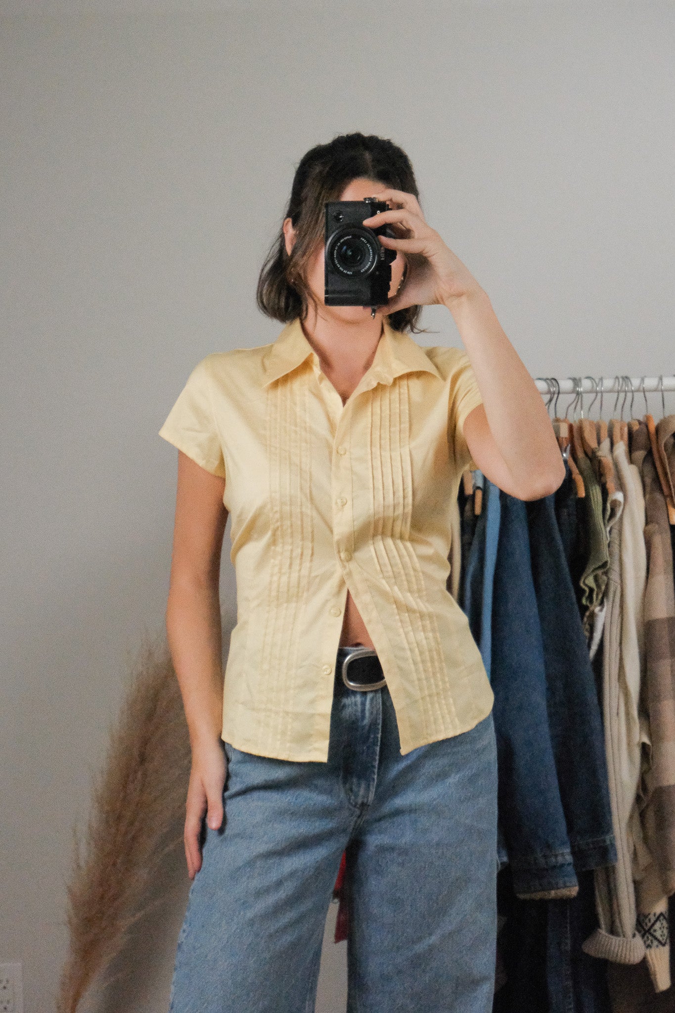 Vintage x Deadstock x Short Sleeve Blouse (M)