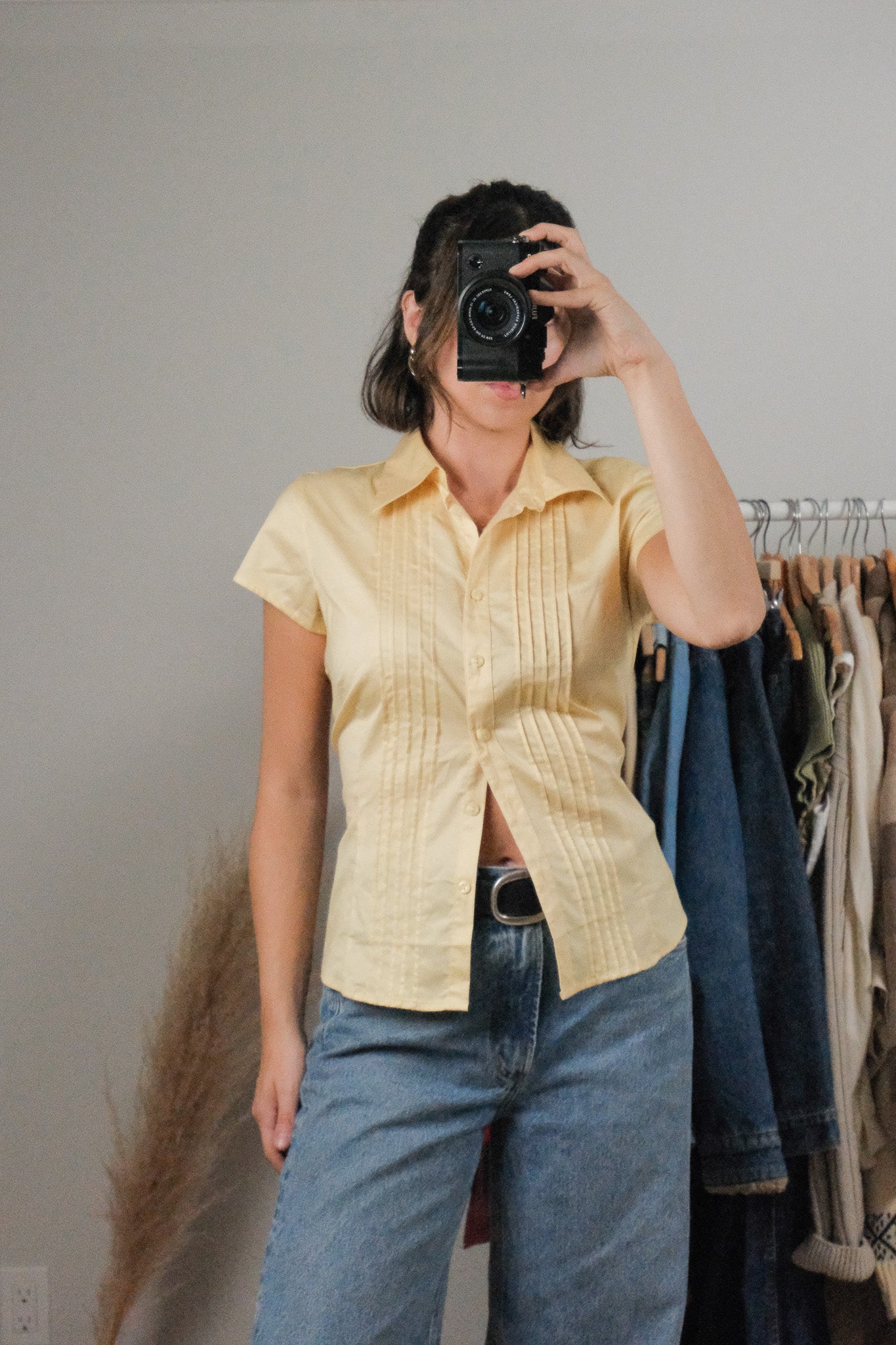 Vintage x Deadstock x Short Sleeve Blouse (M)