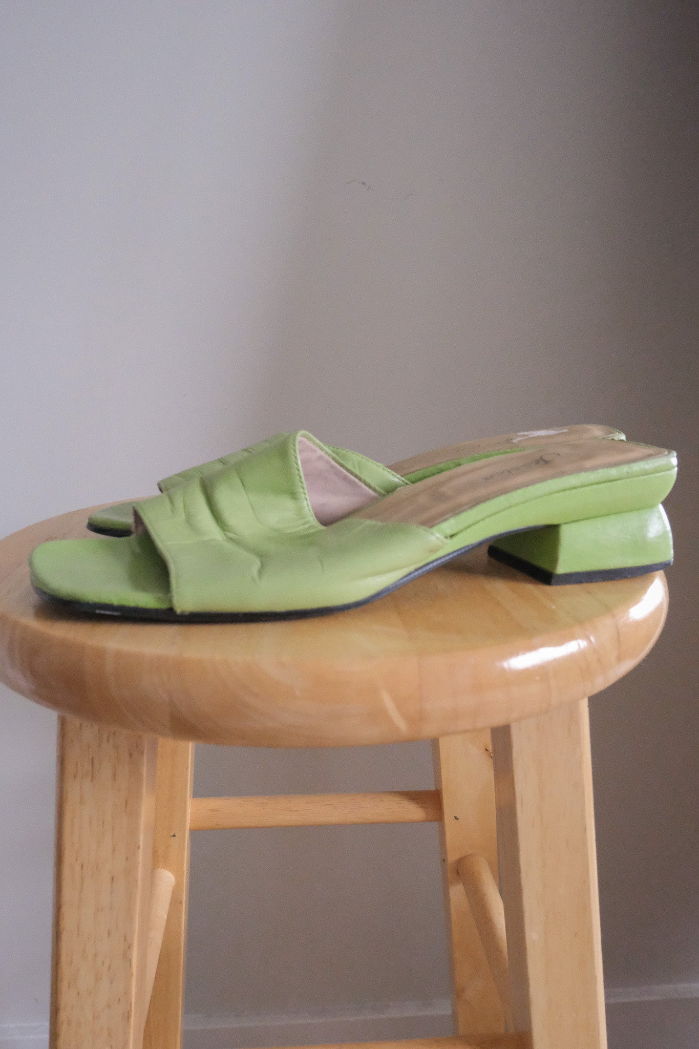 Vintage x Leather x Mules (7.5/8)