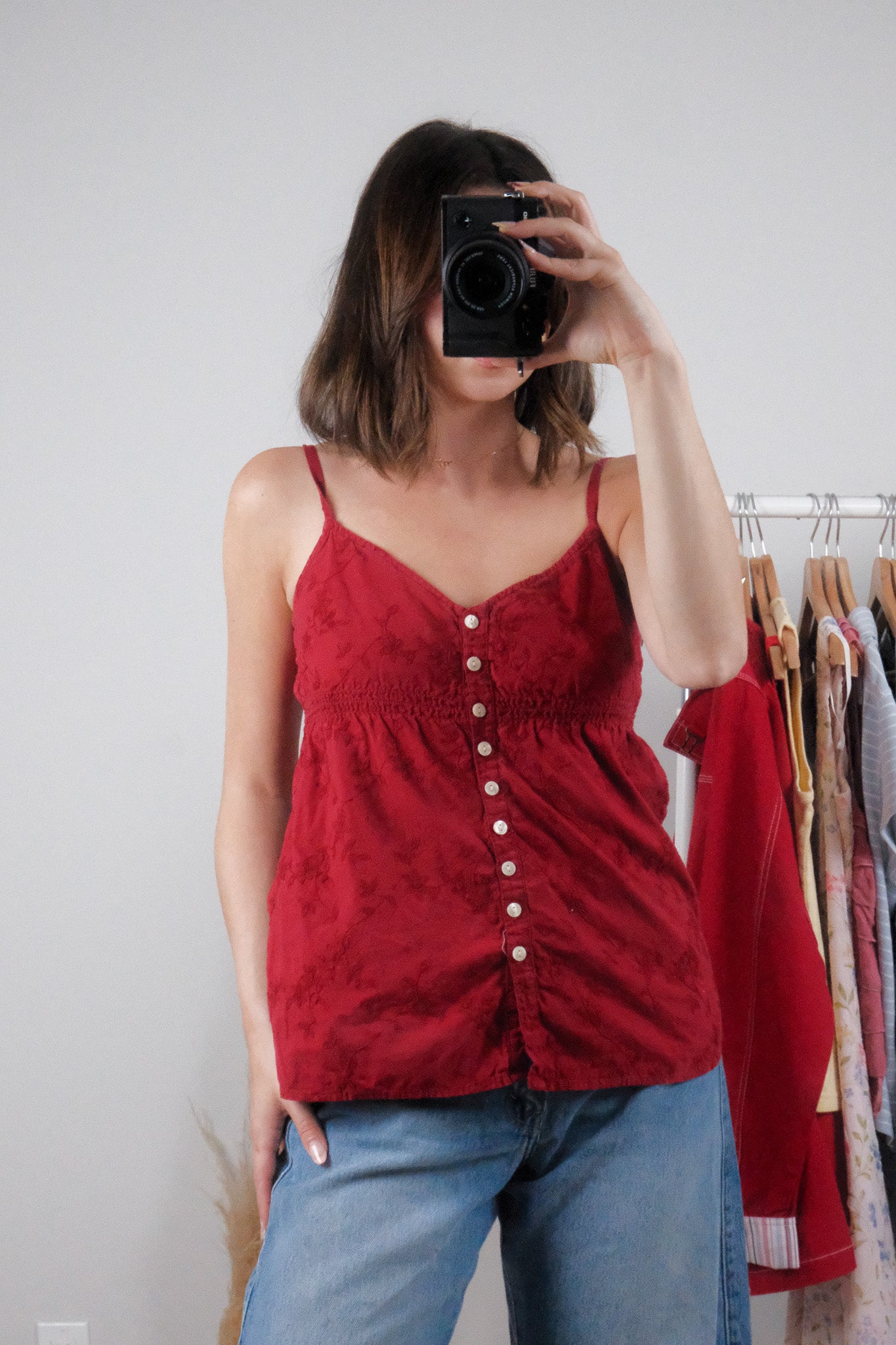 Vintage x Cotton Textured Button Tank (4)