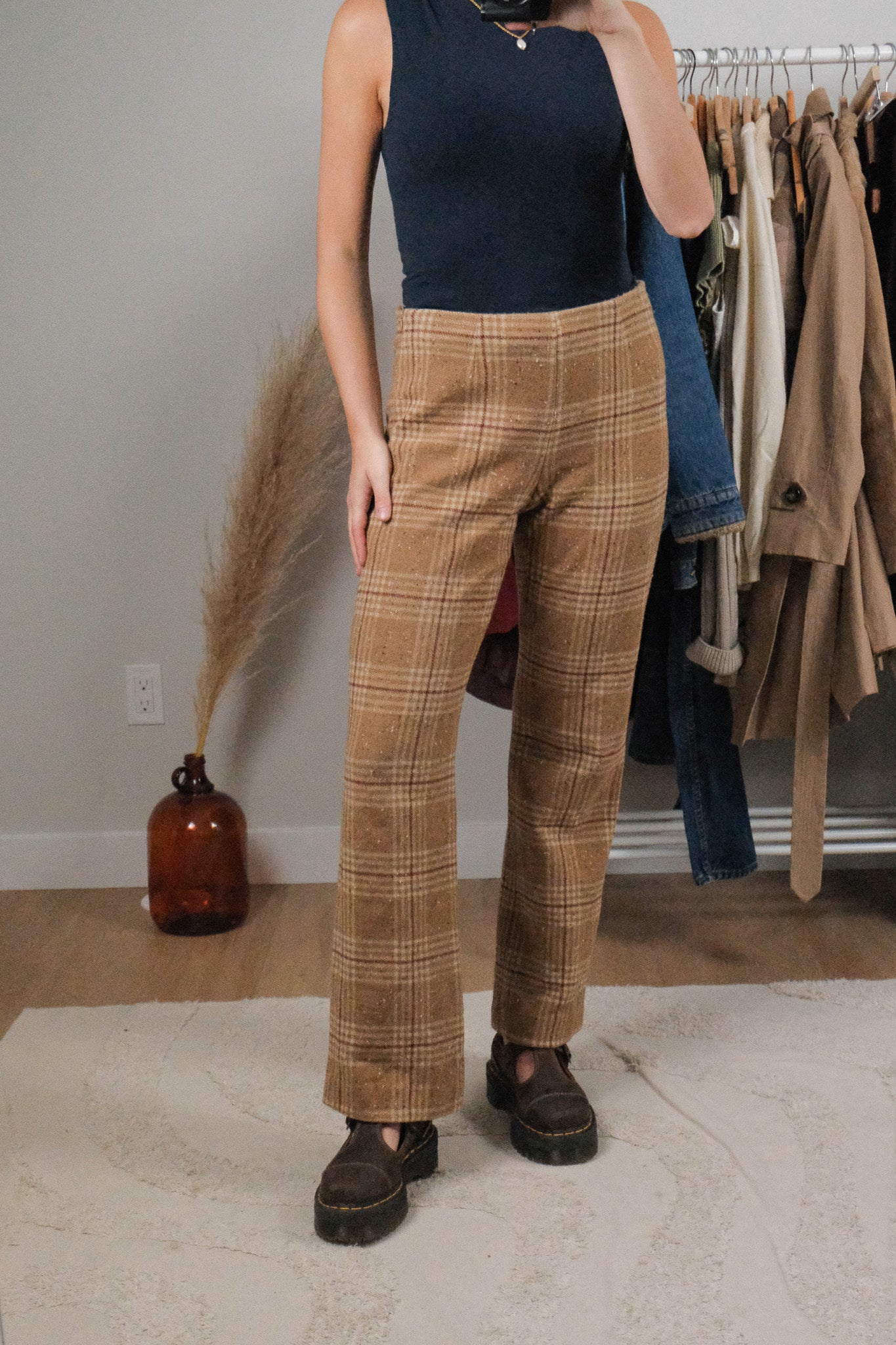 Made in Canada x Vintage x Miderise Wool Blend Plaid Pants (4/6)