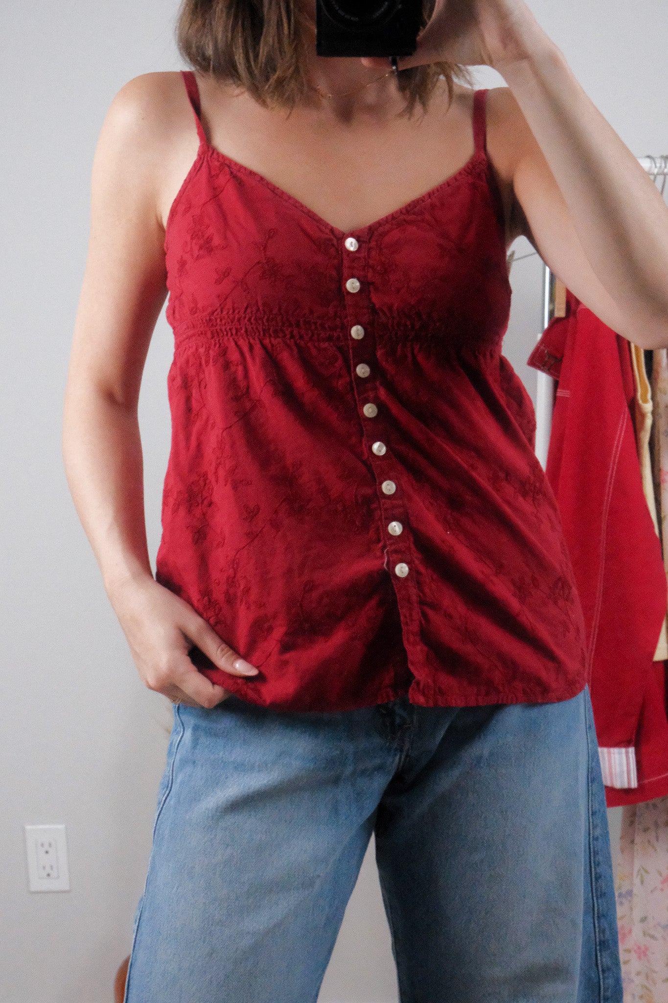 Vintage x Cotton Textured Button Tank (4)