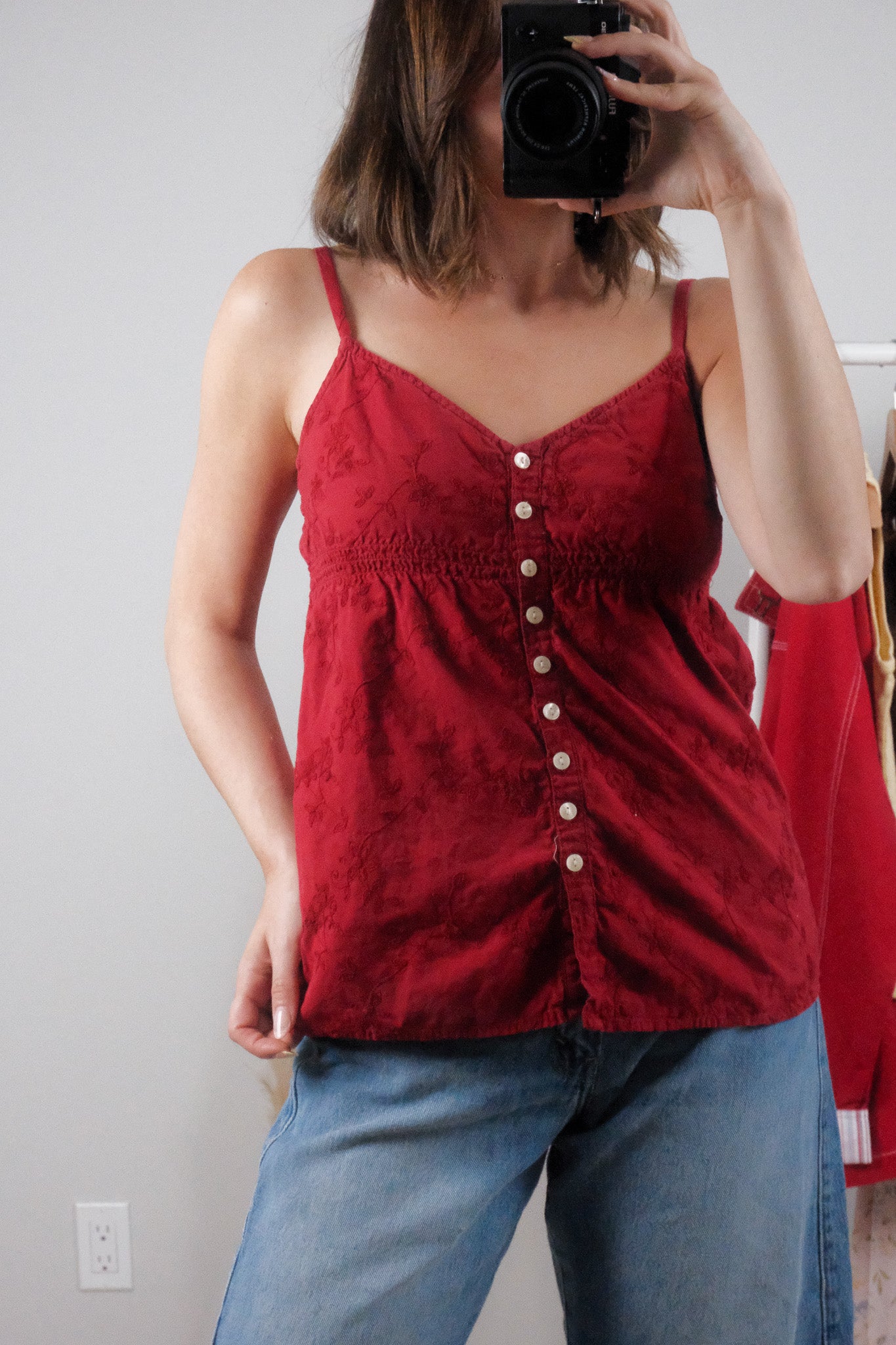 Vintage x Cotton Textured Button Tank (4)