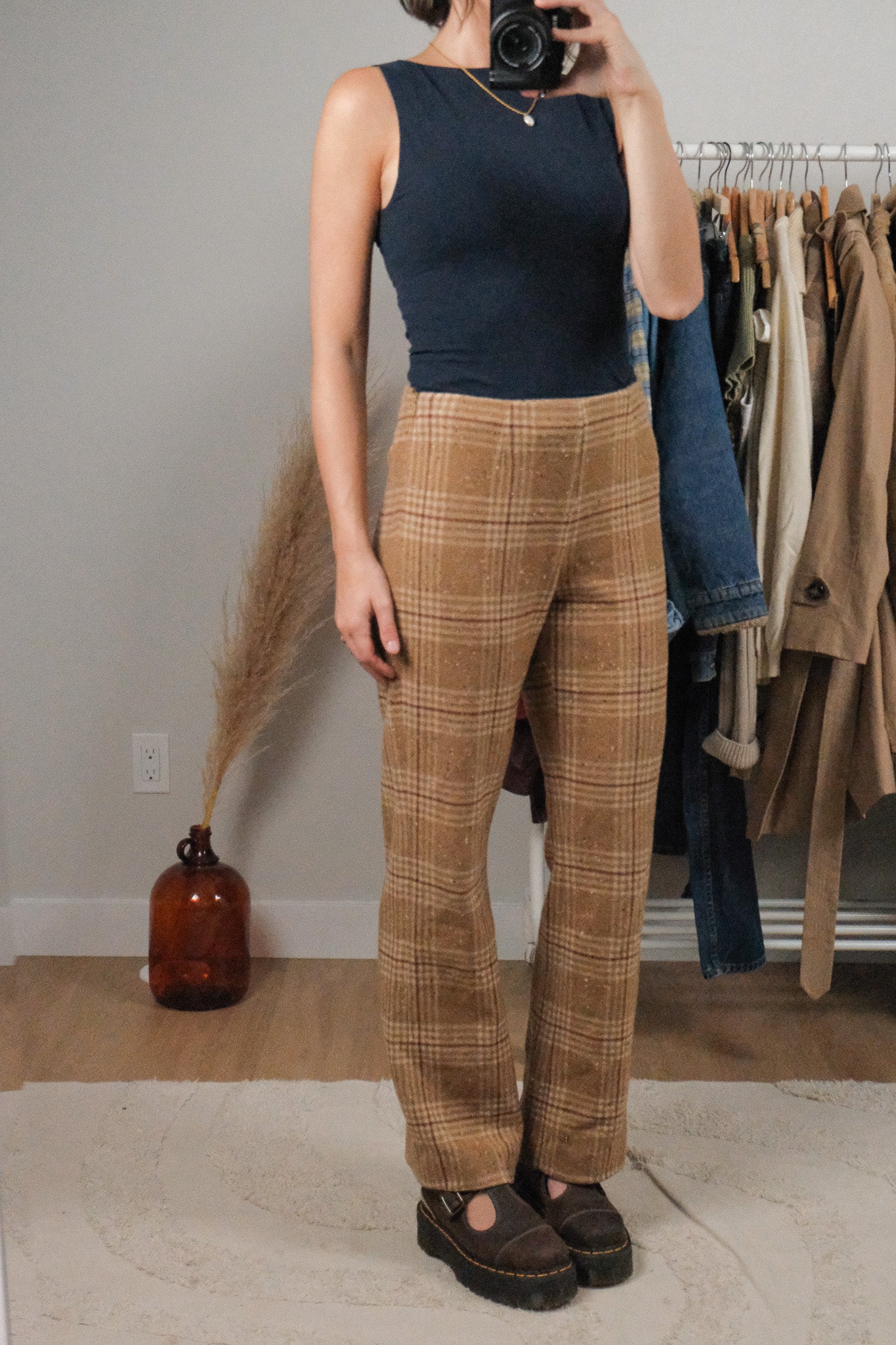 Made in Canada x Vintage x Miderise Wool Blend Plaid Pants (4/6)