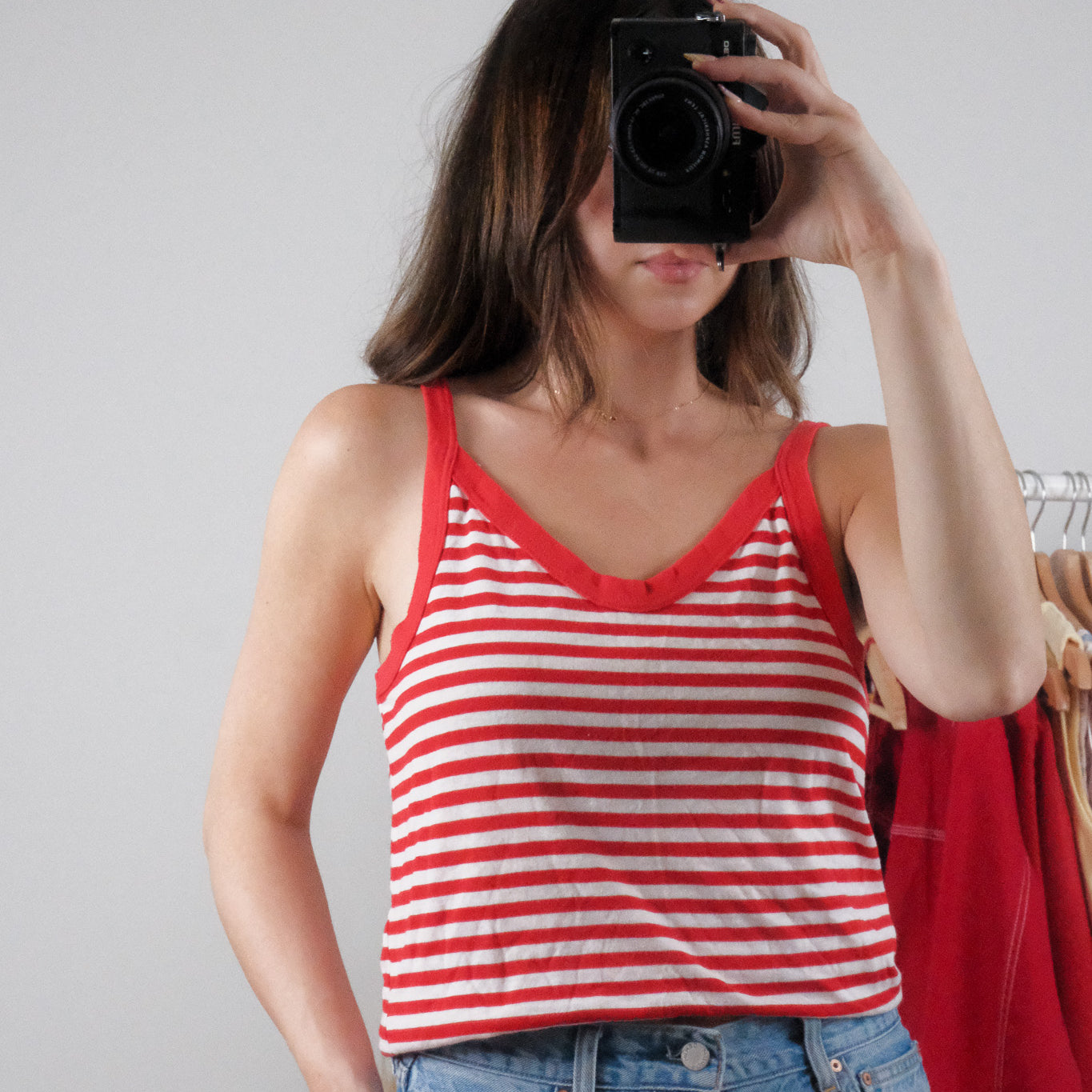 Made in Canada x Vintage x Striped Tank (M/L)