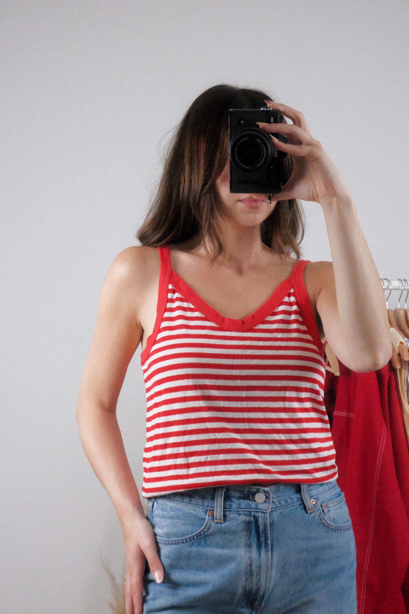 Made in Canada x Vintage x Striped Tank (M/L)