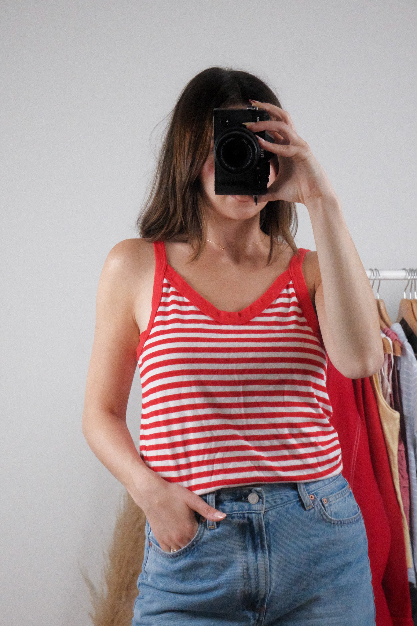 Made in Canada x Vintage x Striped Tank (M/L)