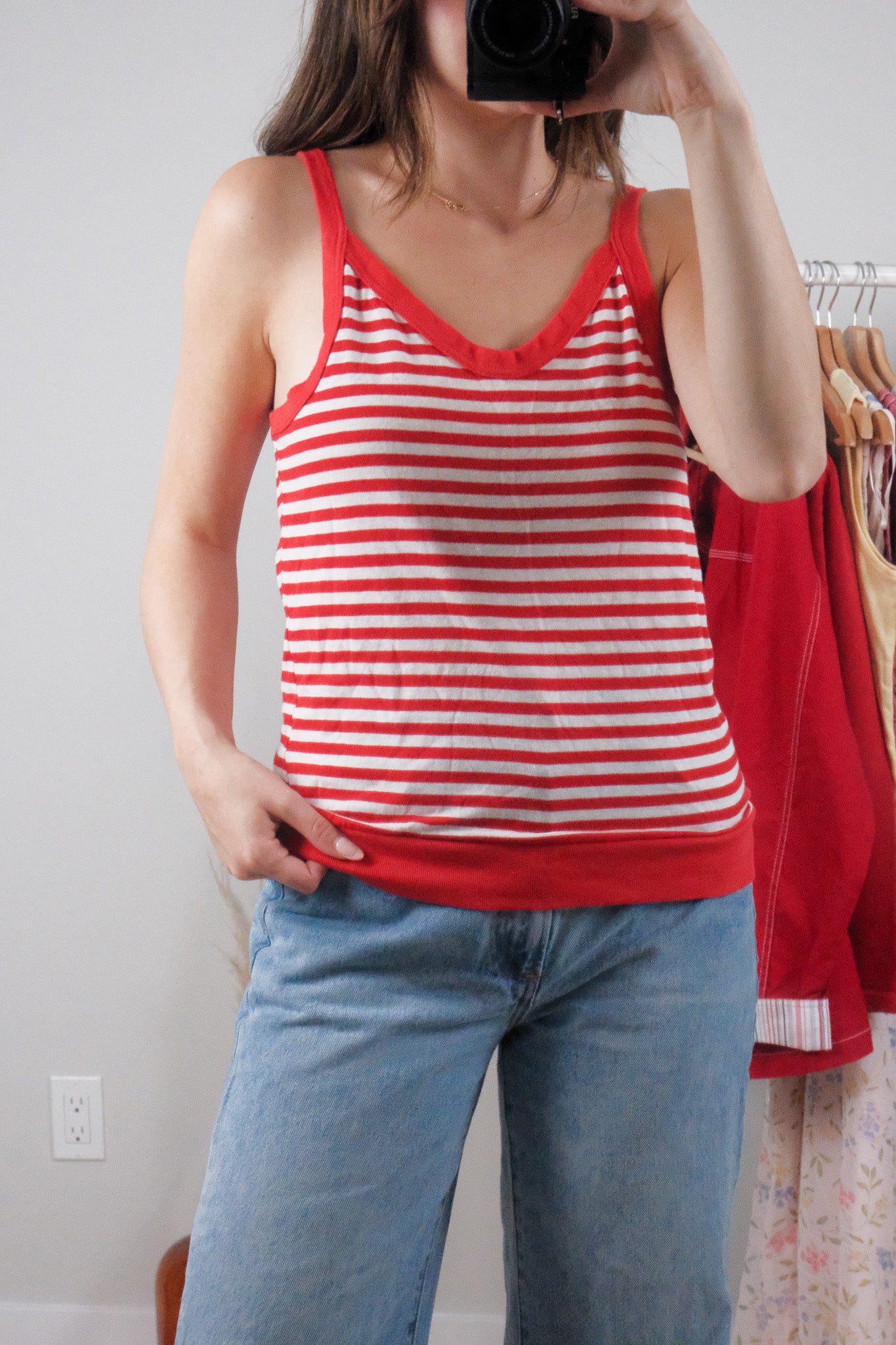 Made in Canada x Vintage x Striped Tank (M/L)