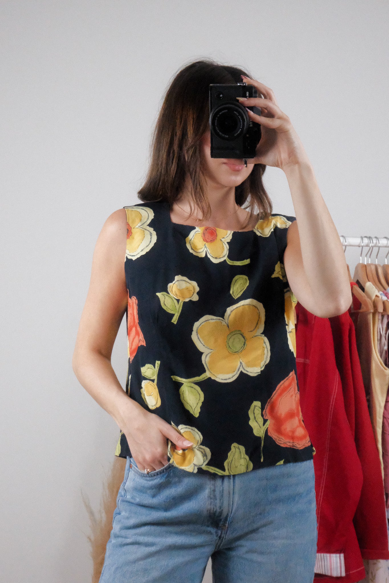 Vintage x Flower Tank (M/L)