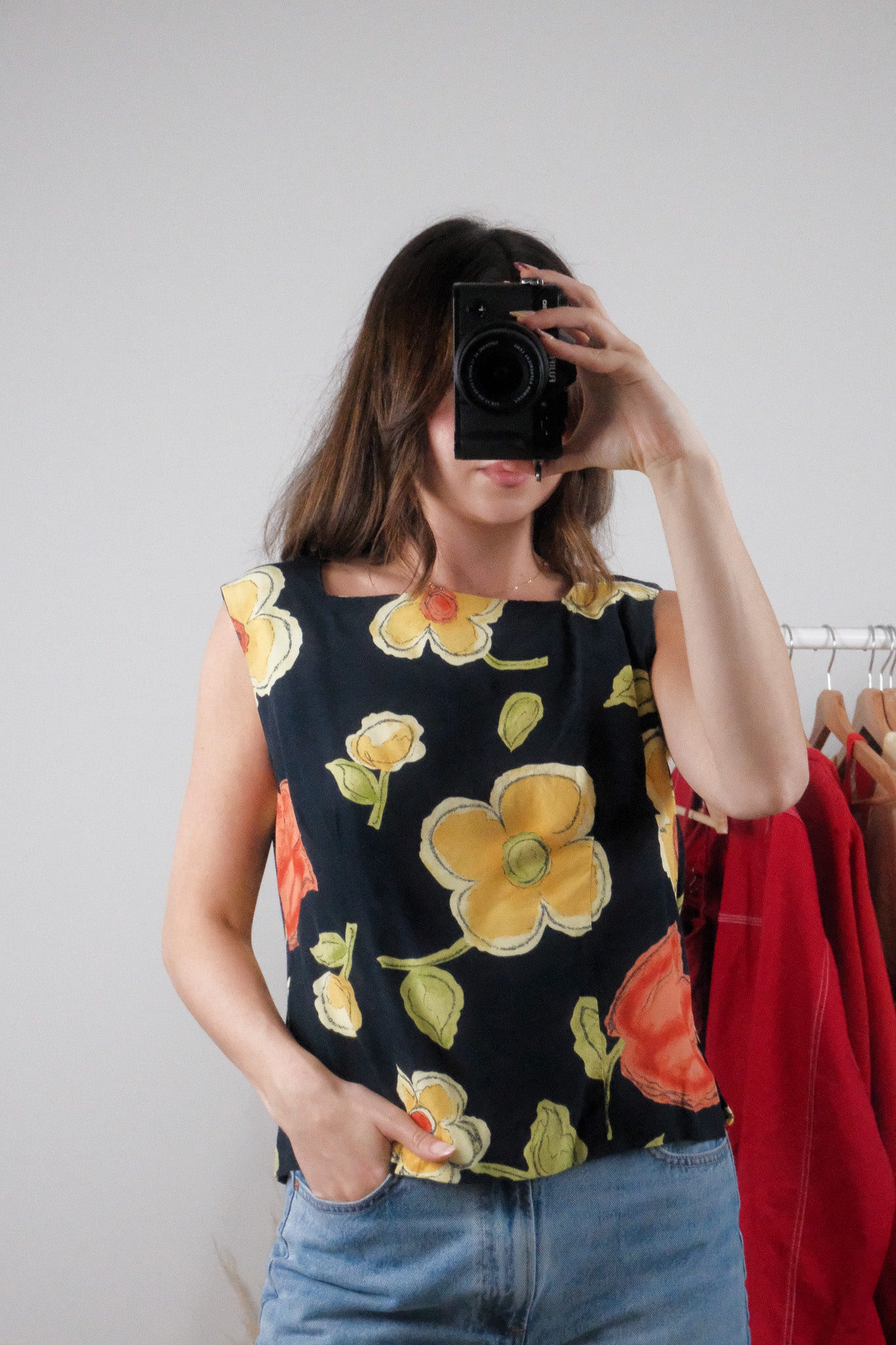 Vintage x Flower Tank (M/L)