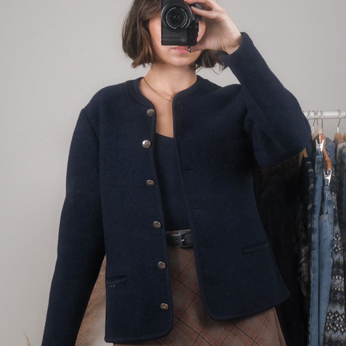 Made in Austria x Vintage x Wool Shacket (S/M)