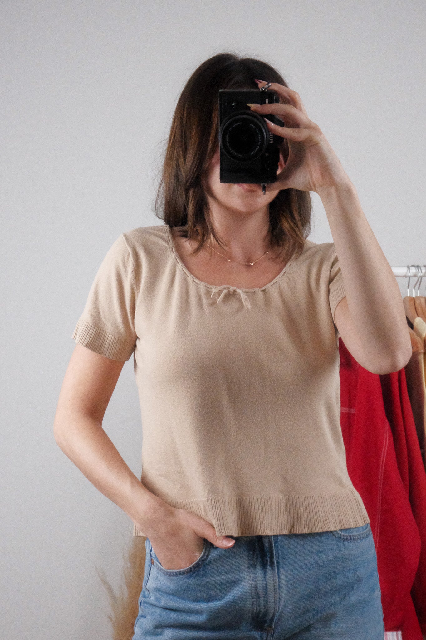 Vintage x Short-Sleeve Knit (M)