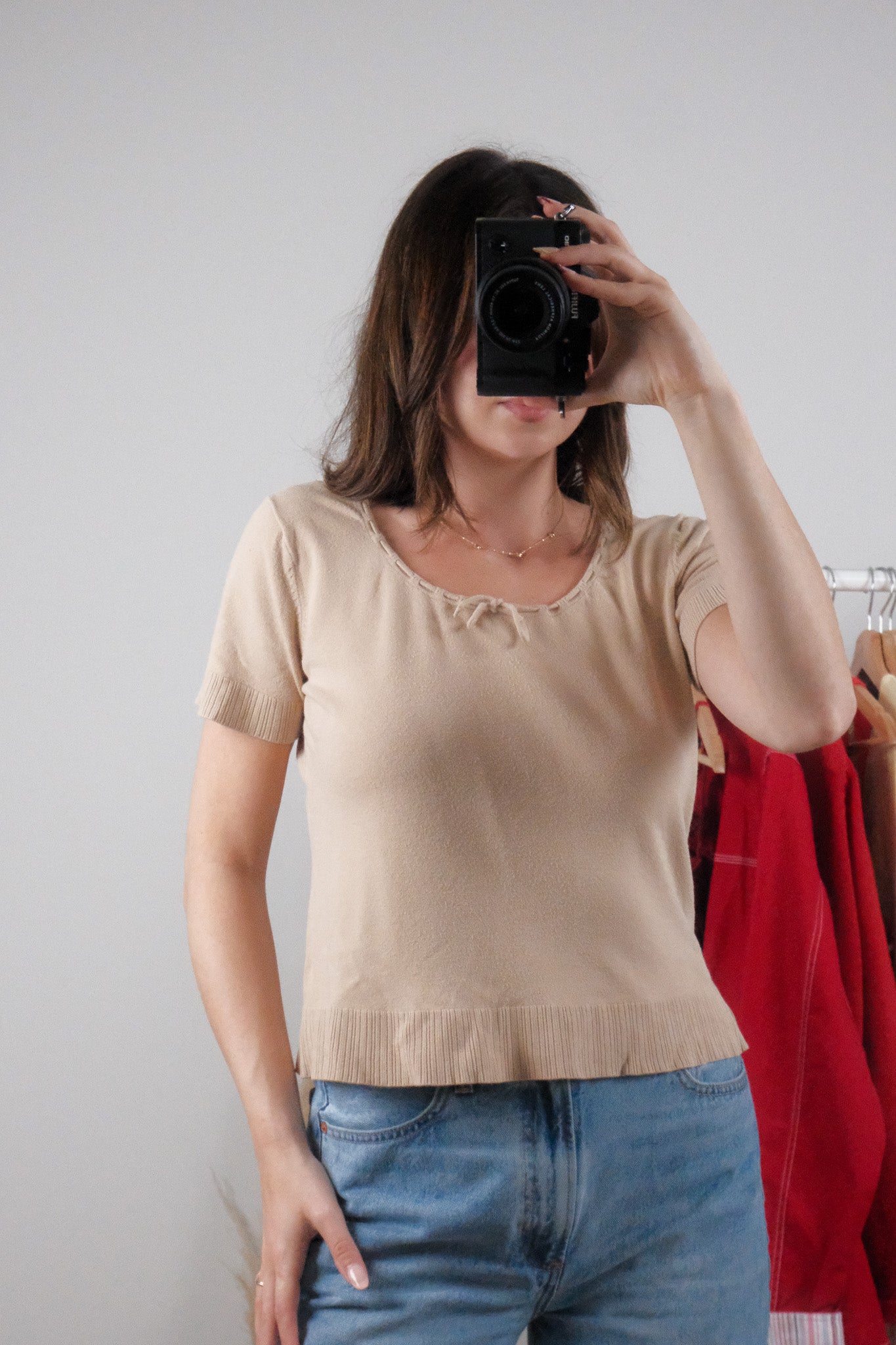 Vintage x Short-Sleeve Knit (M)