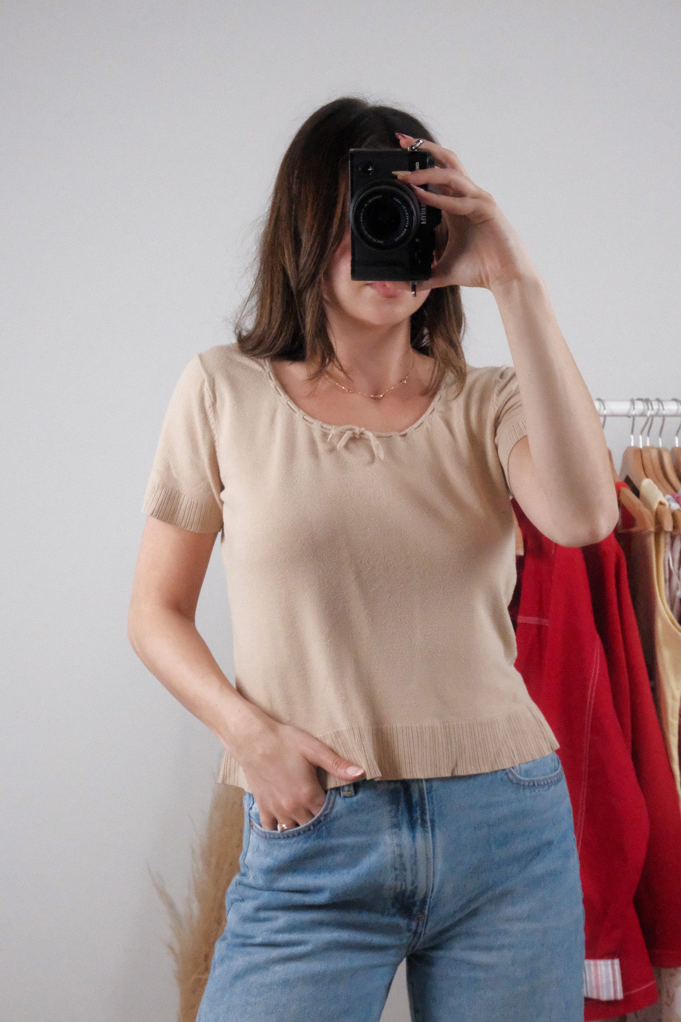 Vintage x Short-Sleeve Knit (M)