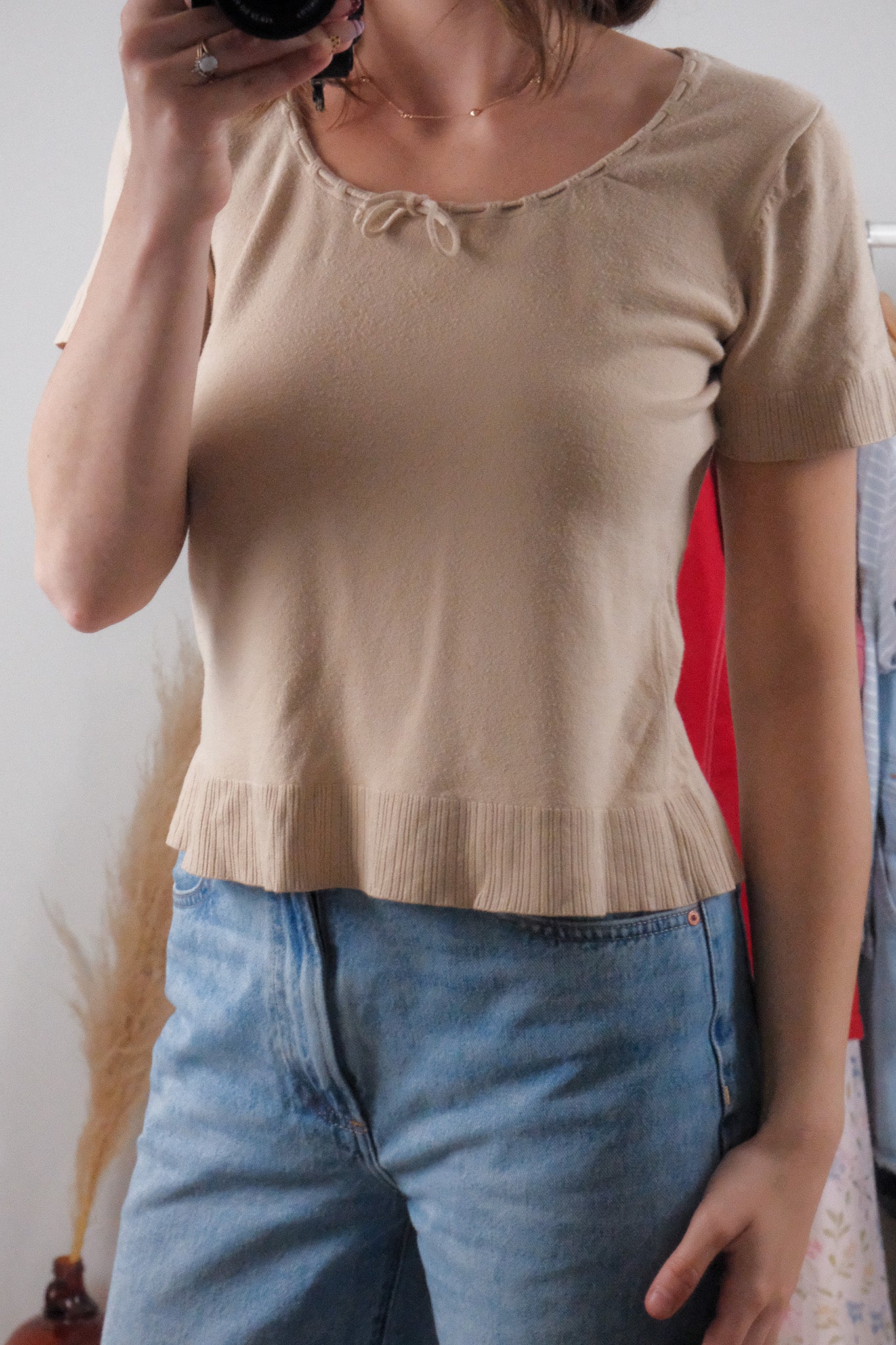 Vintage x Short-Sleeve Knit (M)
